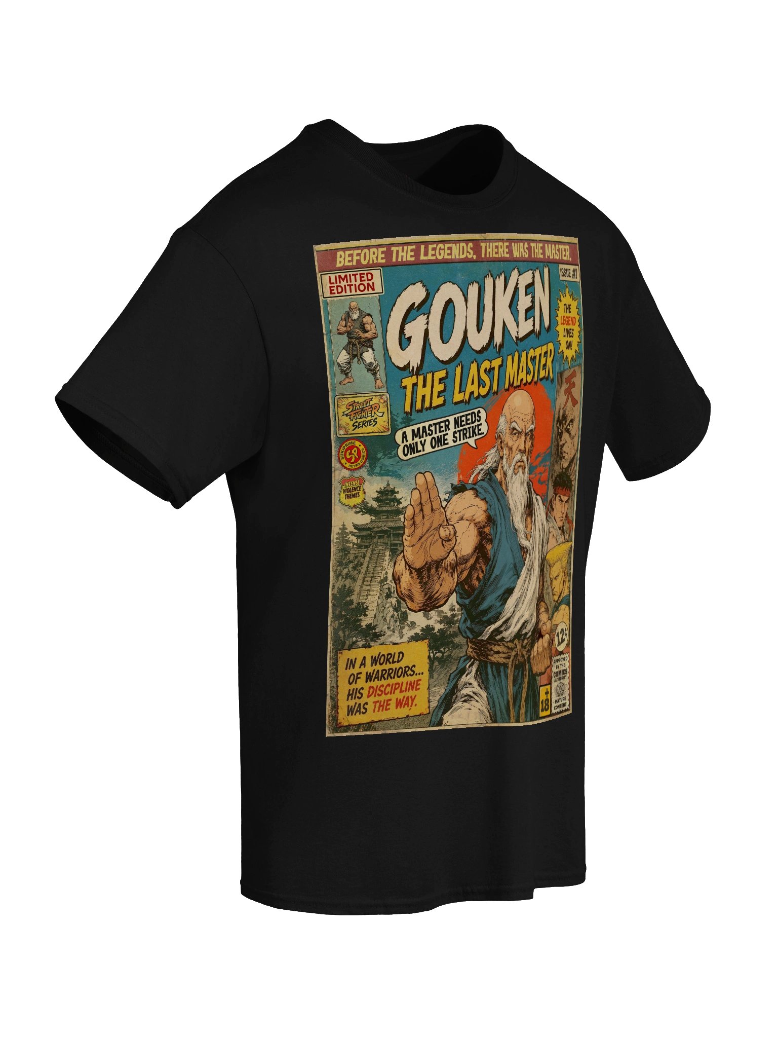 Gouken Comic Art Gaming T-Shirt product image (6)