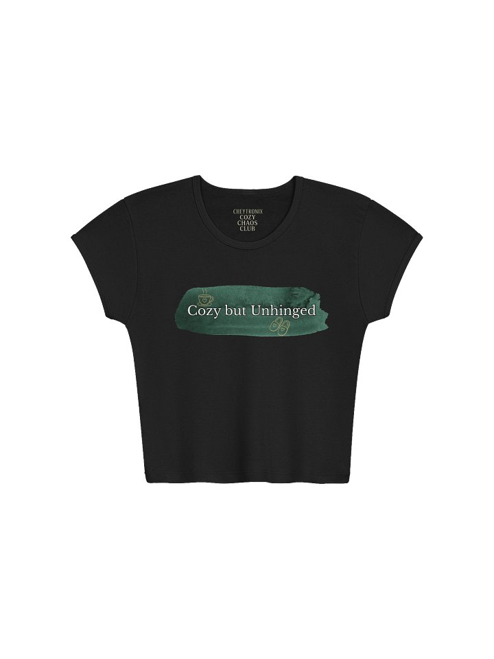 Cozy Chaos Club Ribbed Crop Top product image (3)
