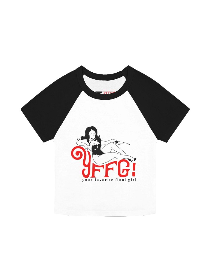 Post Mortem Pin Up Crop Baseball Tee product image (1)
