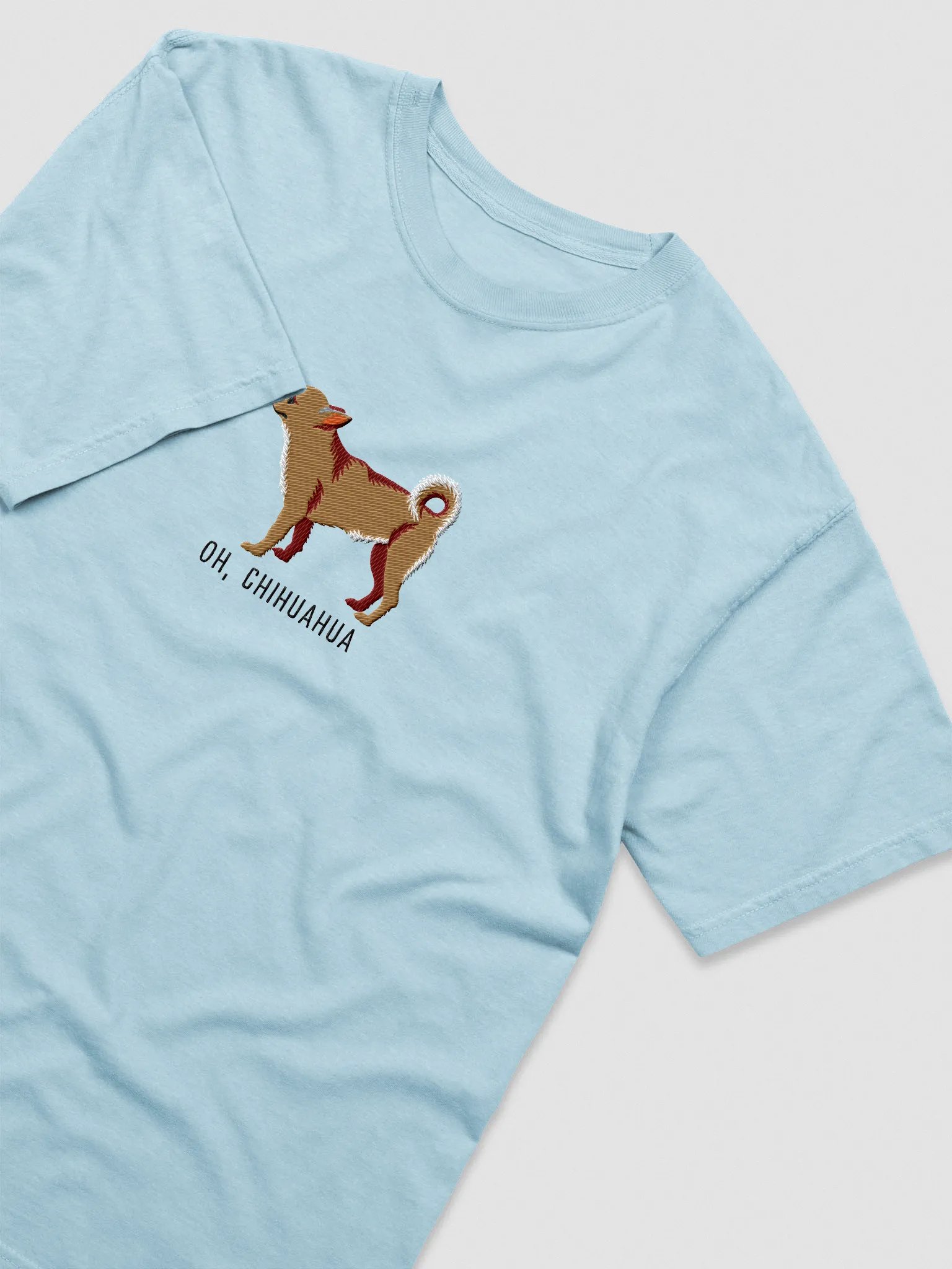 Oh, Chihuahua T-Shirt(Embroidered) of a Chihuahua product image (6)