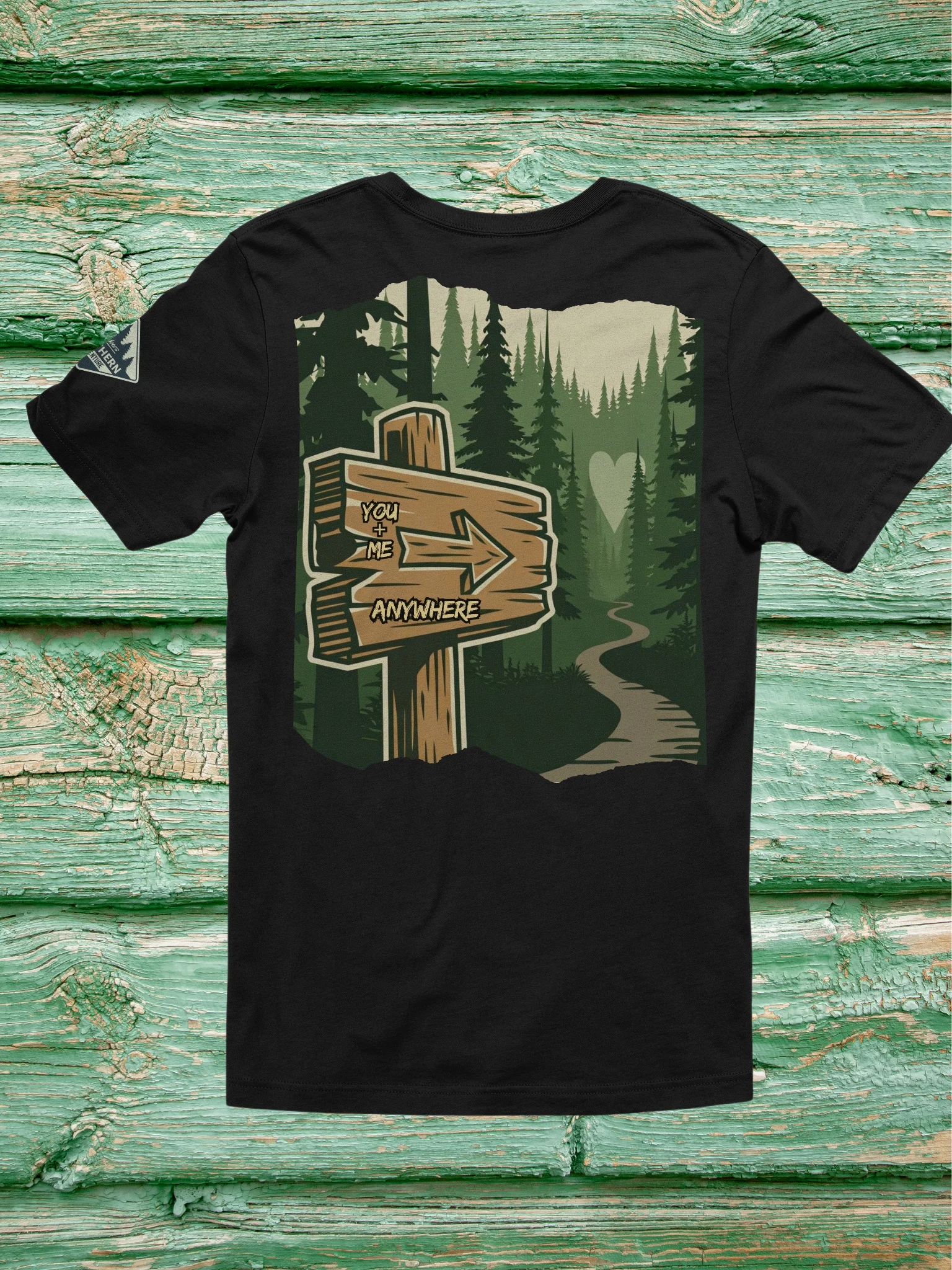 You + Me Anywhere – Northwoods Trail Sign Tee product image (9)