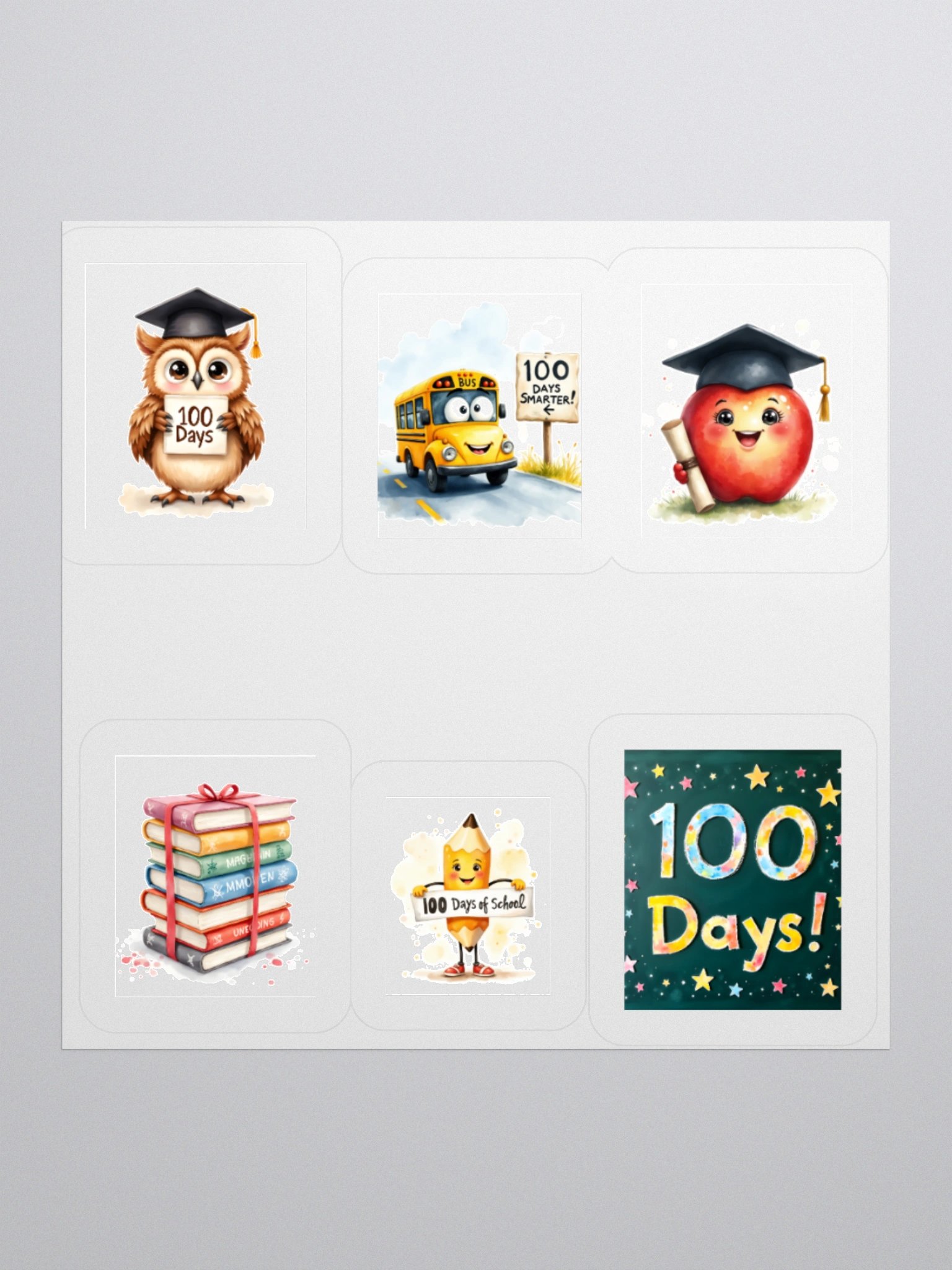100 Days of School Celebration Sticker Pack product image (2)