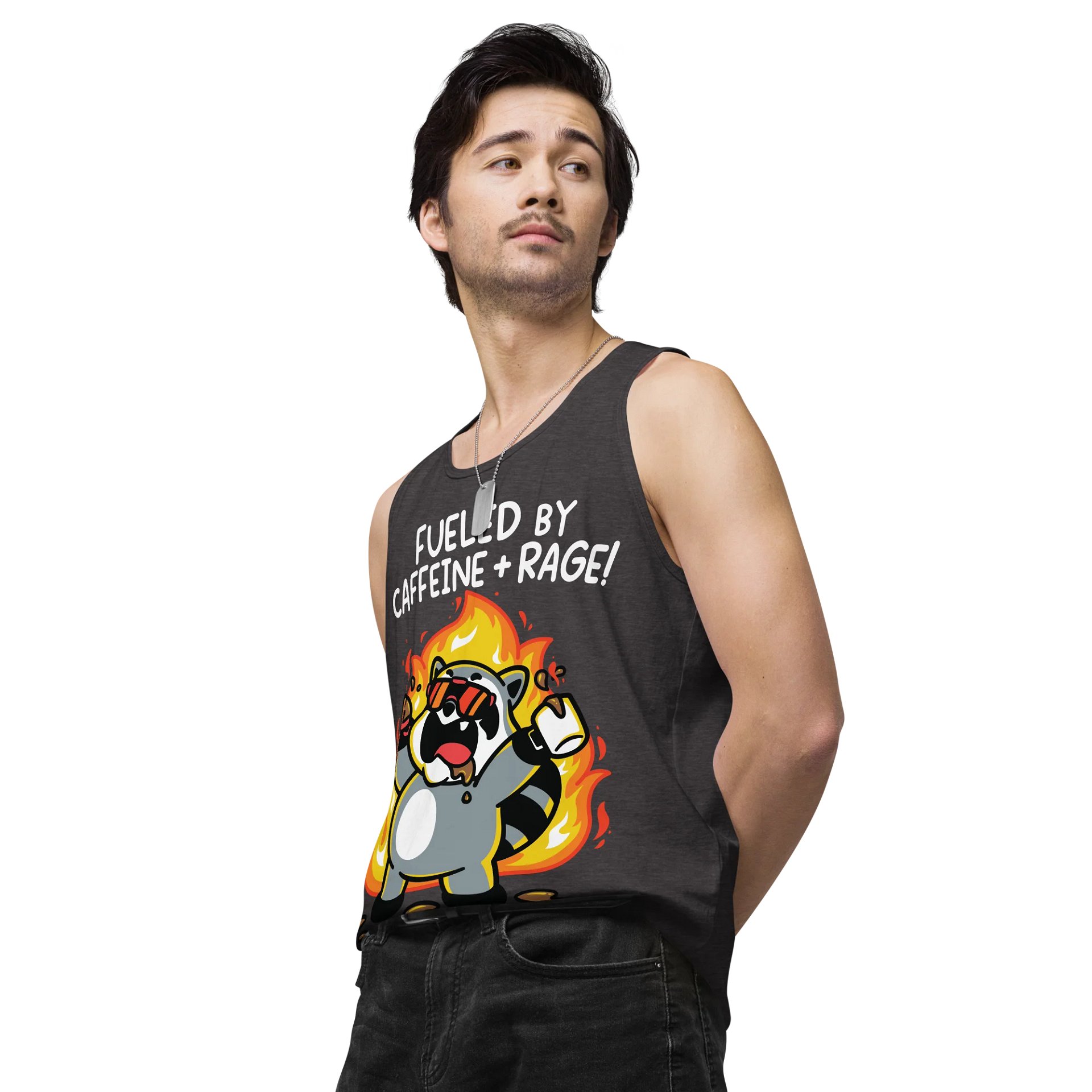 Caffeine & Rage Men's Tank Top product image (4)
