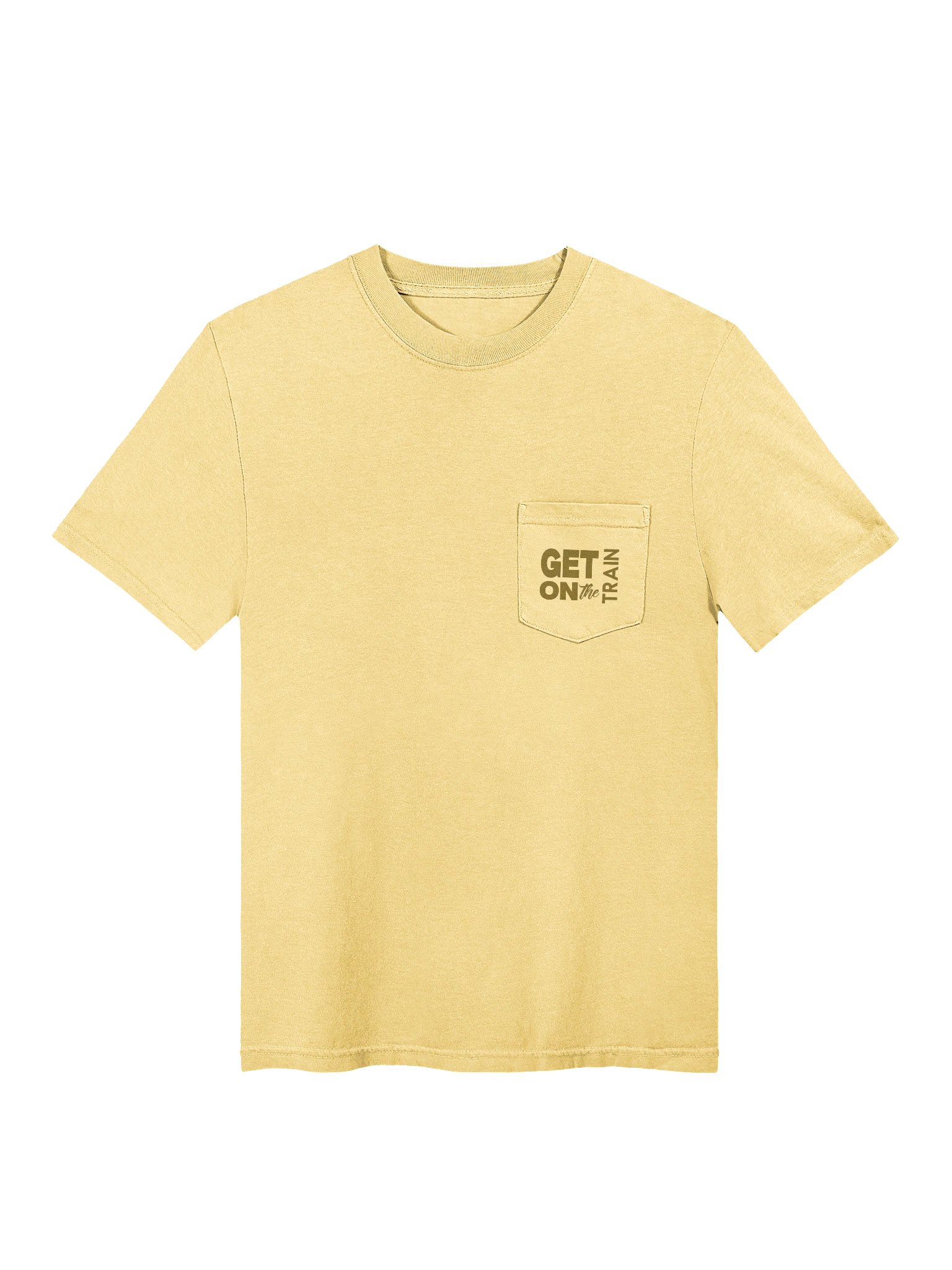 24hr Train Pocket Tee - Yellow product image (2)