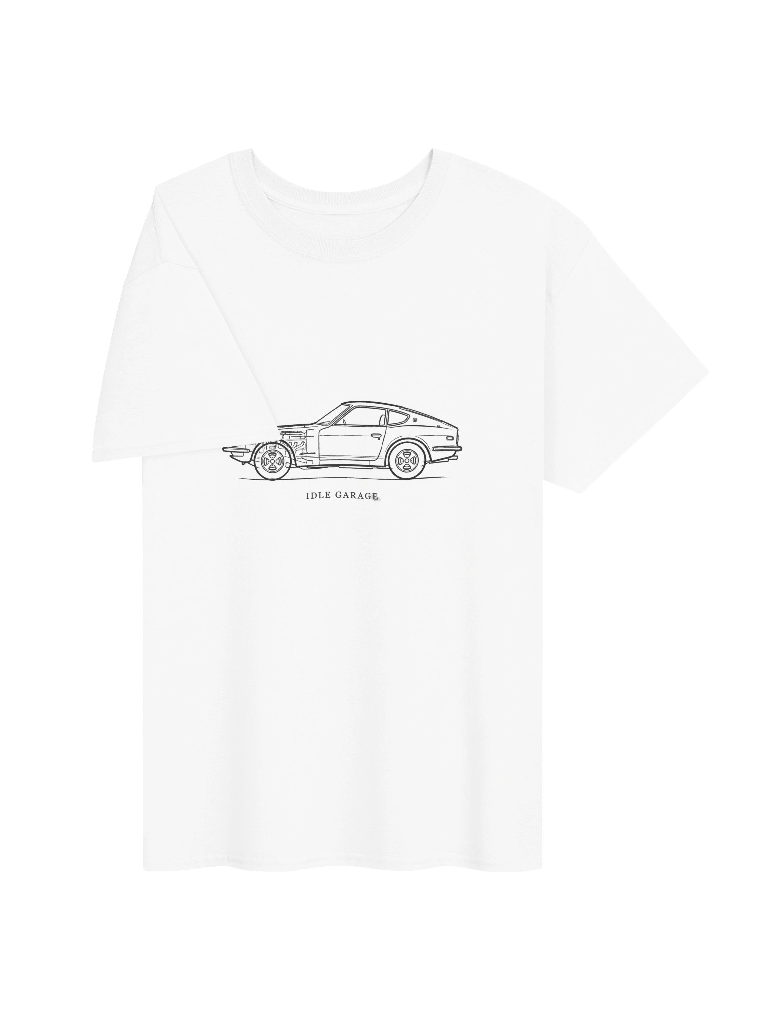 Idle Garage Classic Car Line Art Tee product image (3)
