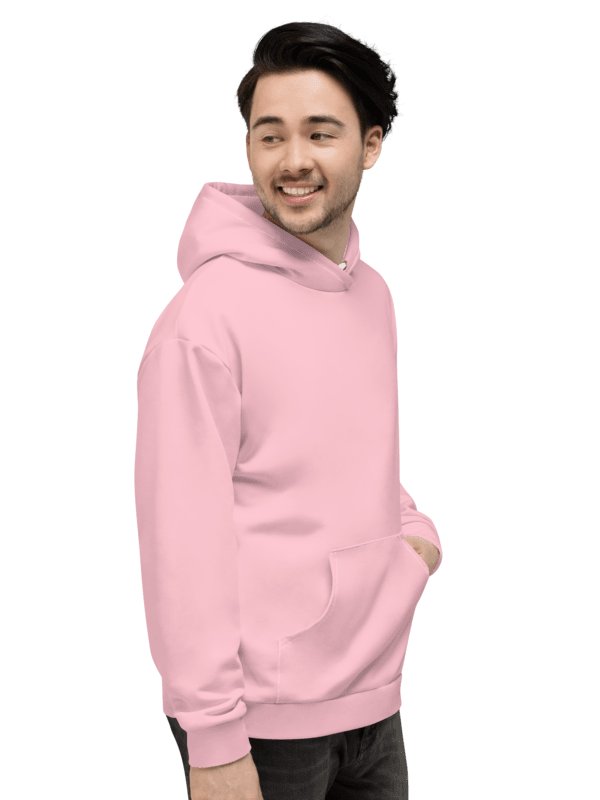 Plain Color Pink Hoodie product image (7)