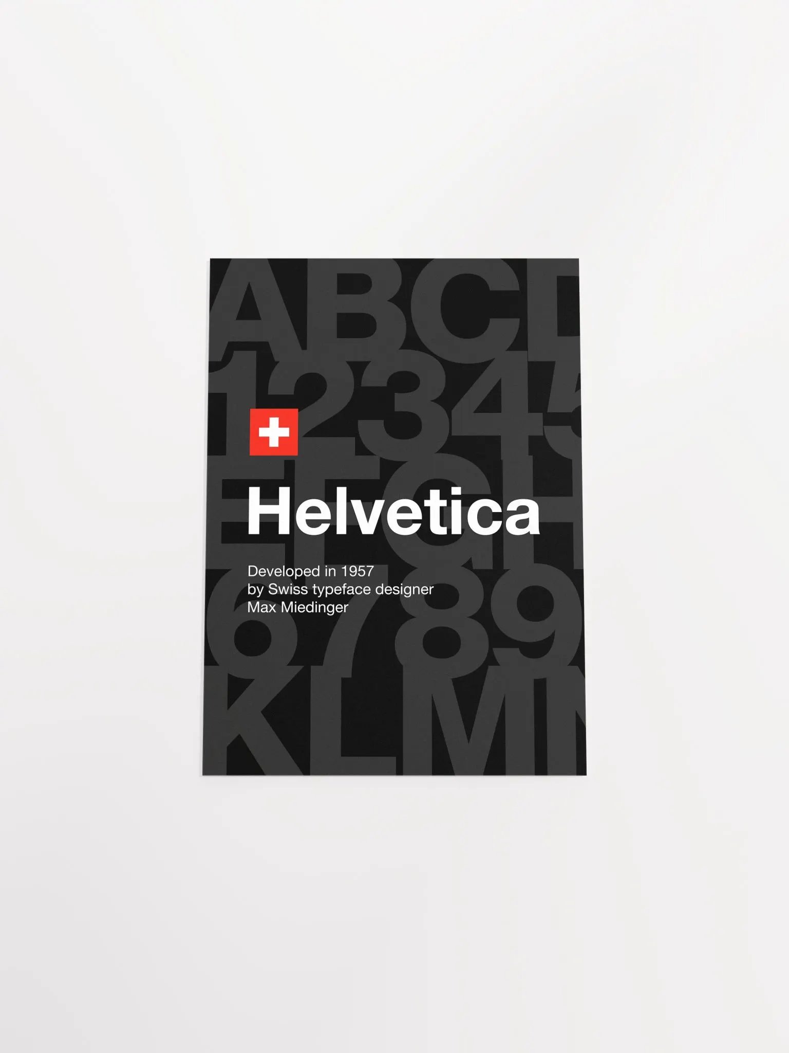 Helvetica font poster, 1957 — design typography poster, abstract print, aesthetic art poster, modern poster, typography wall decor, text art product image (9)