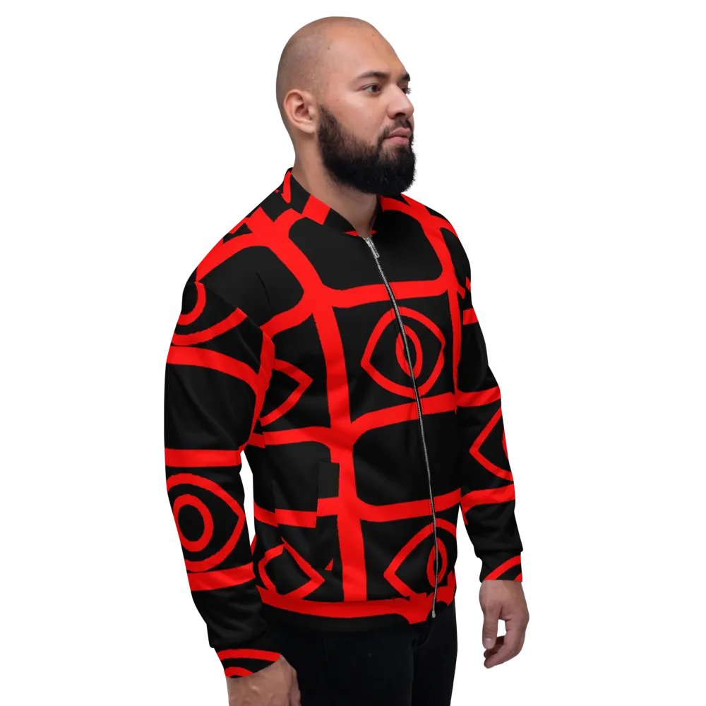 EyeSeeThru Logo Pattern Bomber Jacket product image (6)