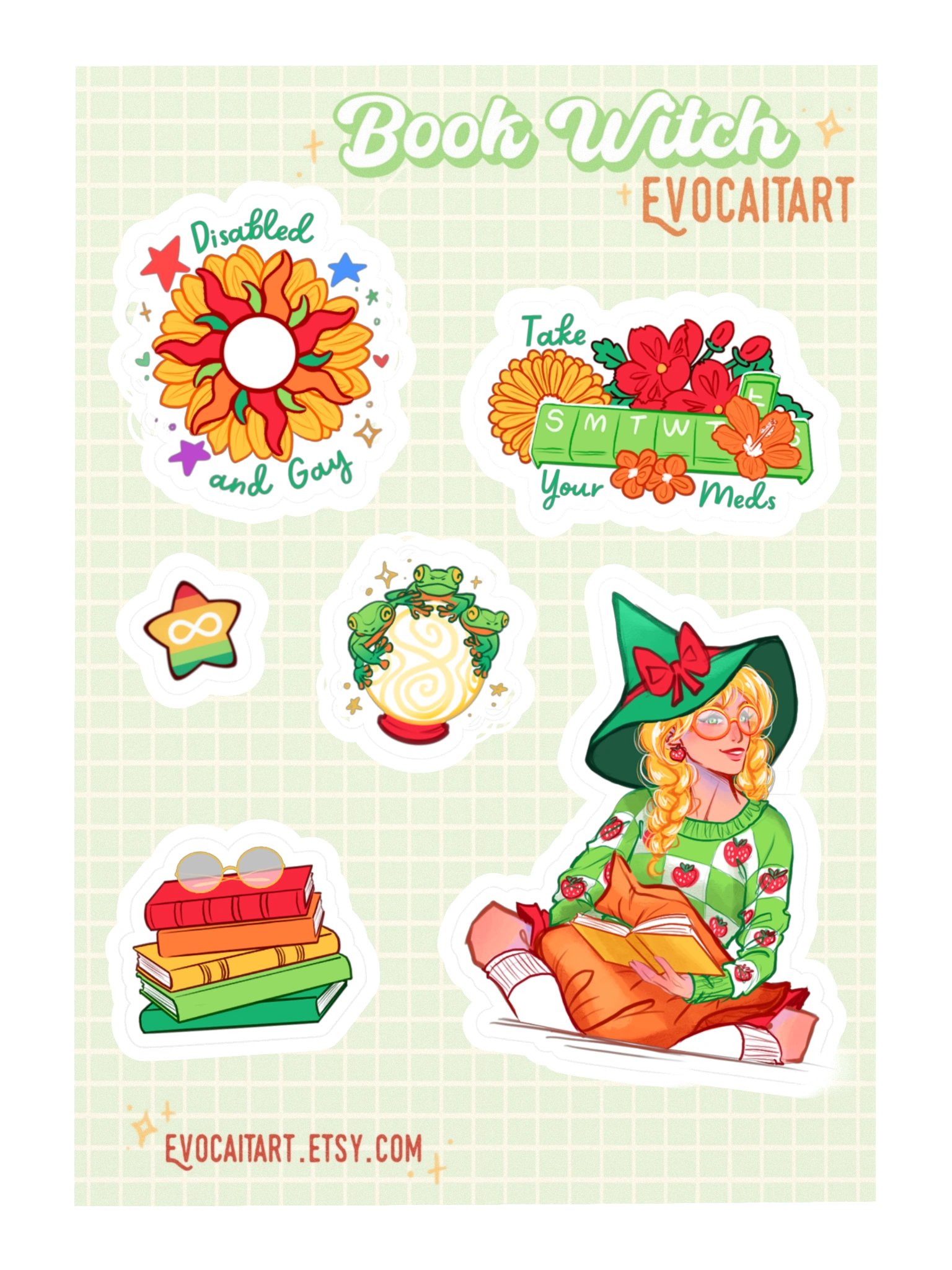 Autism Pride Flag Witch Stickers product image (2)