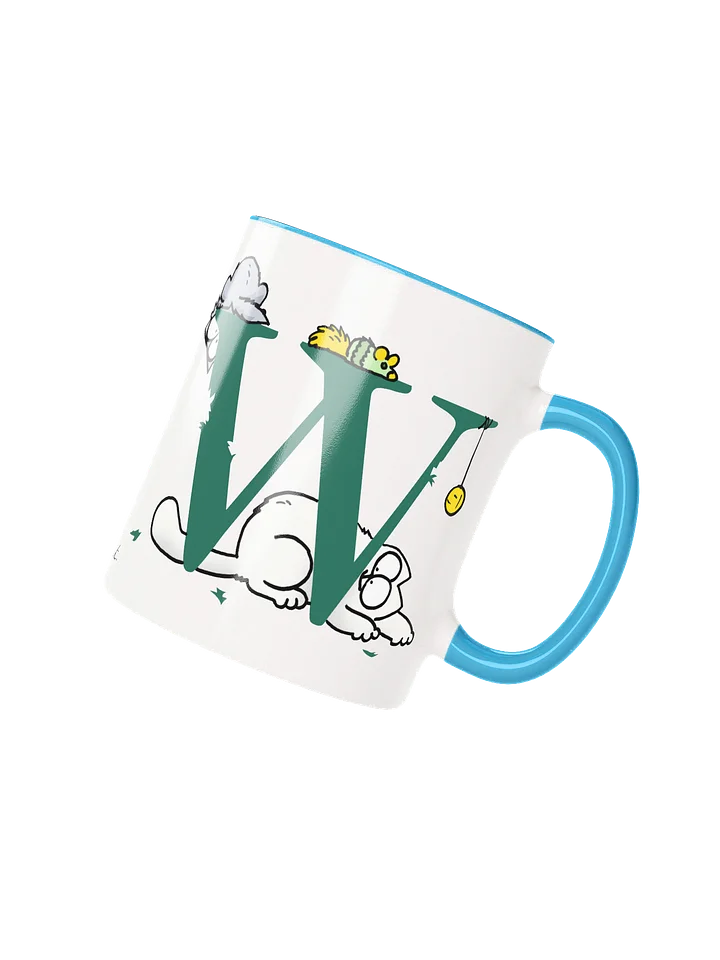 Cat Monogram Mug - W product image (1)
