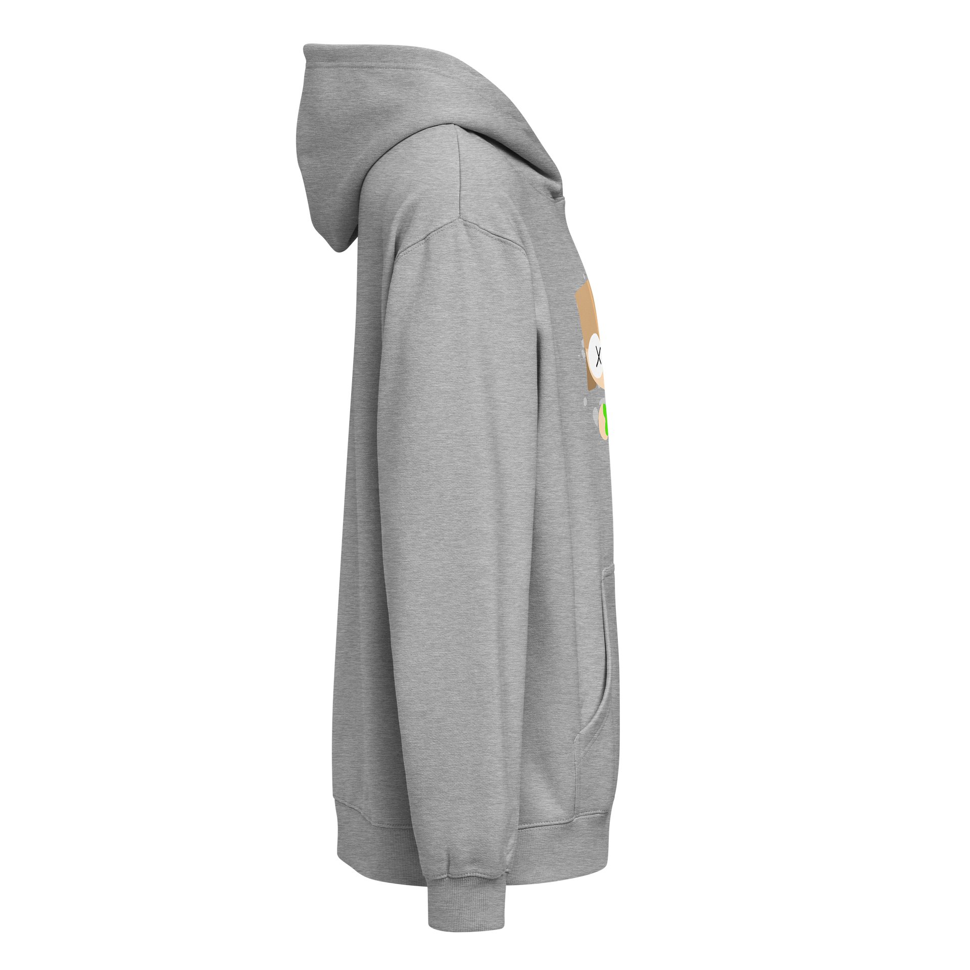 “Bob PH” grey box hoodie product image (4)