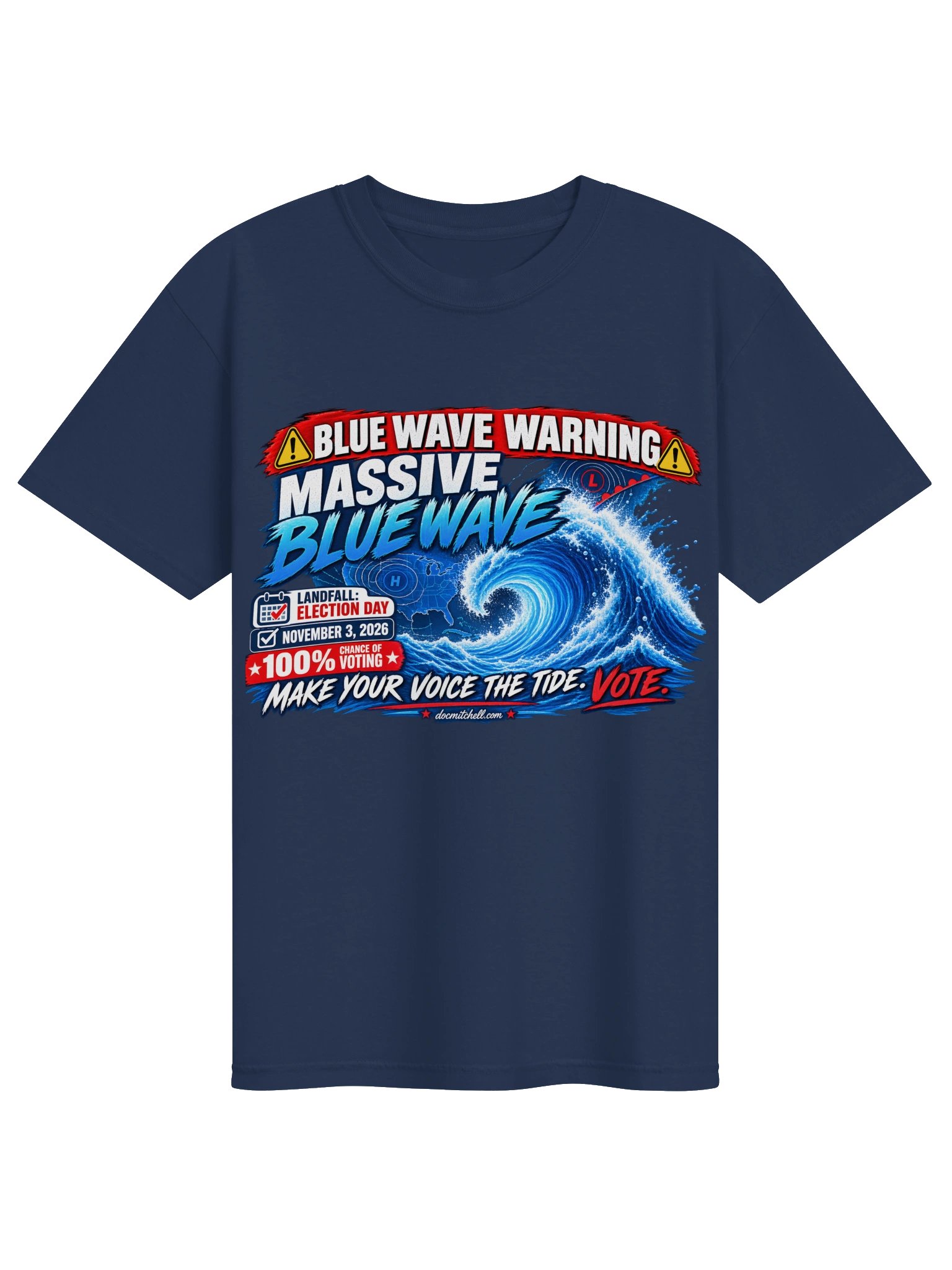 Blue Wave Warning Tee product image (9)