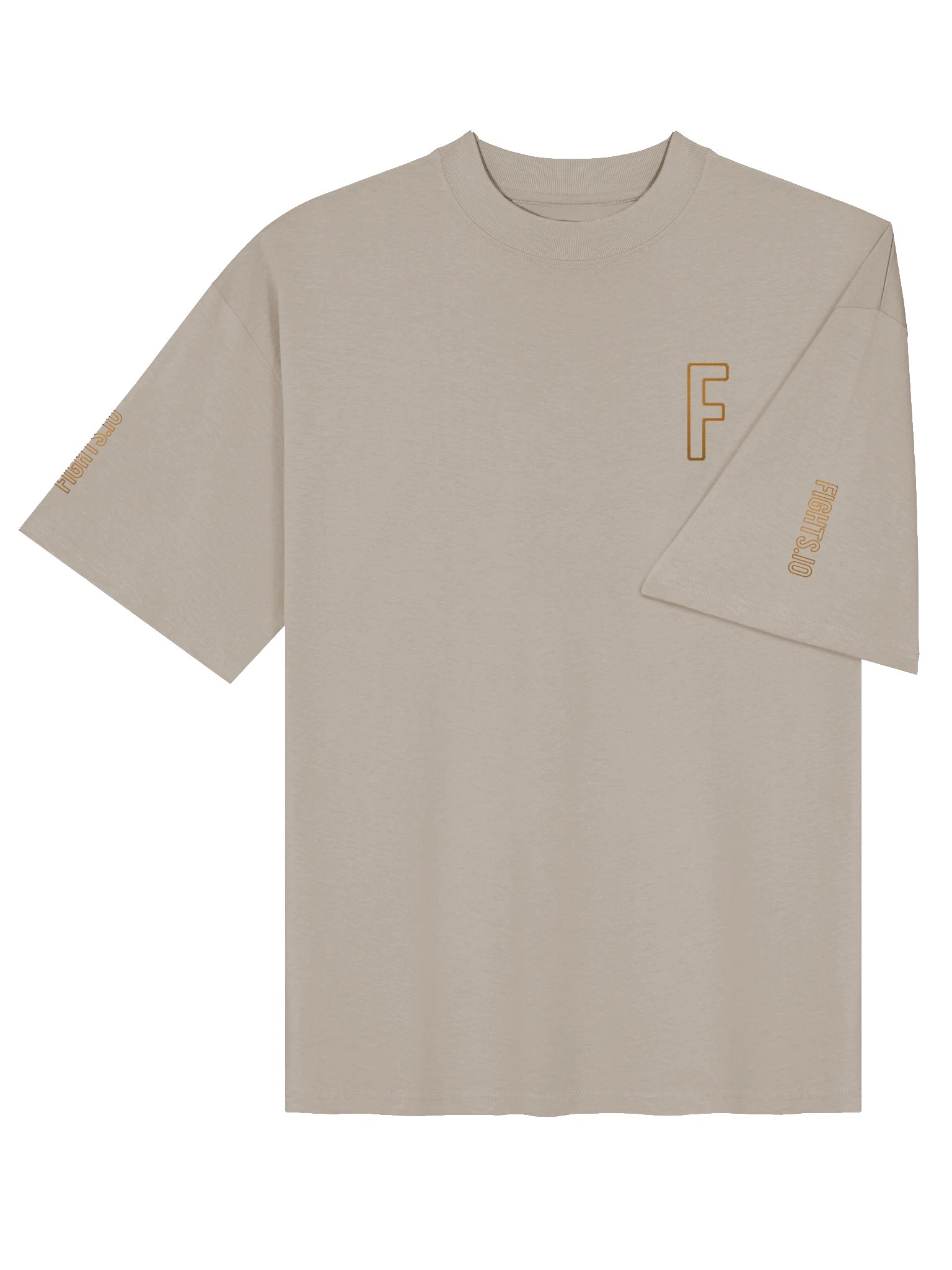 HALOGEN Sandstone/Gold Oversize Tee product image (4)