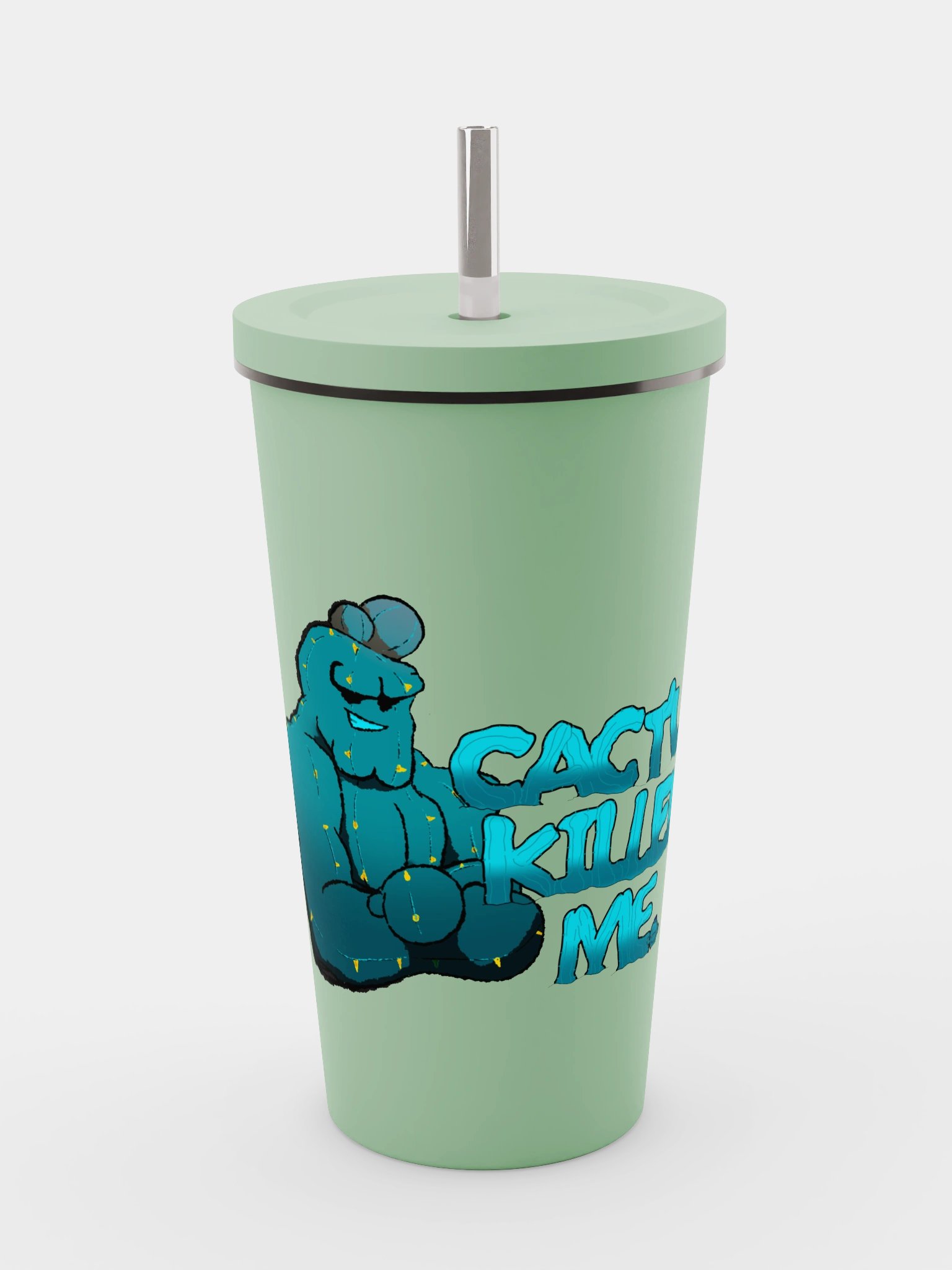 Cactus Killed Me Insulated Cup with Straw product image (4)