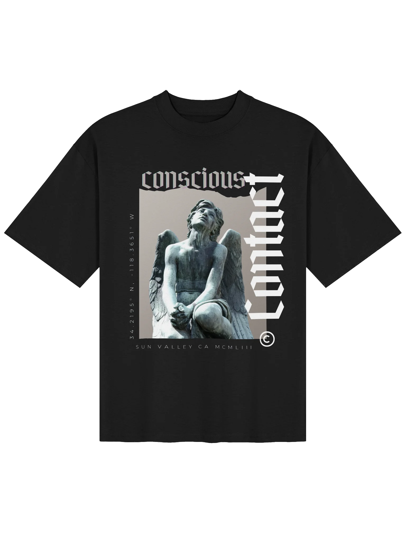 Conscious Contact Faith Angel Oversized Tee product image (1)