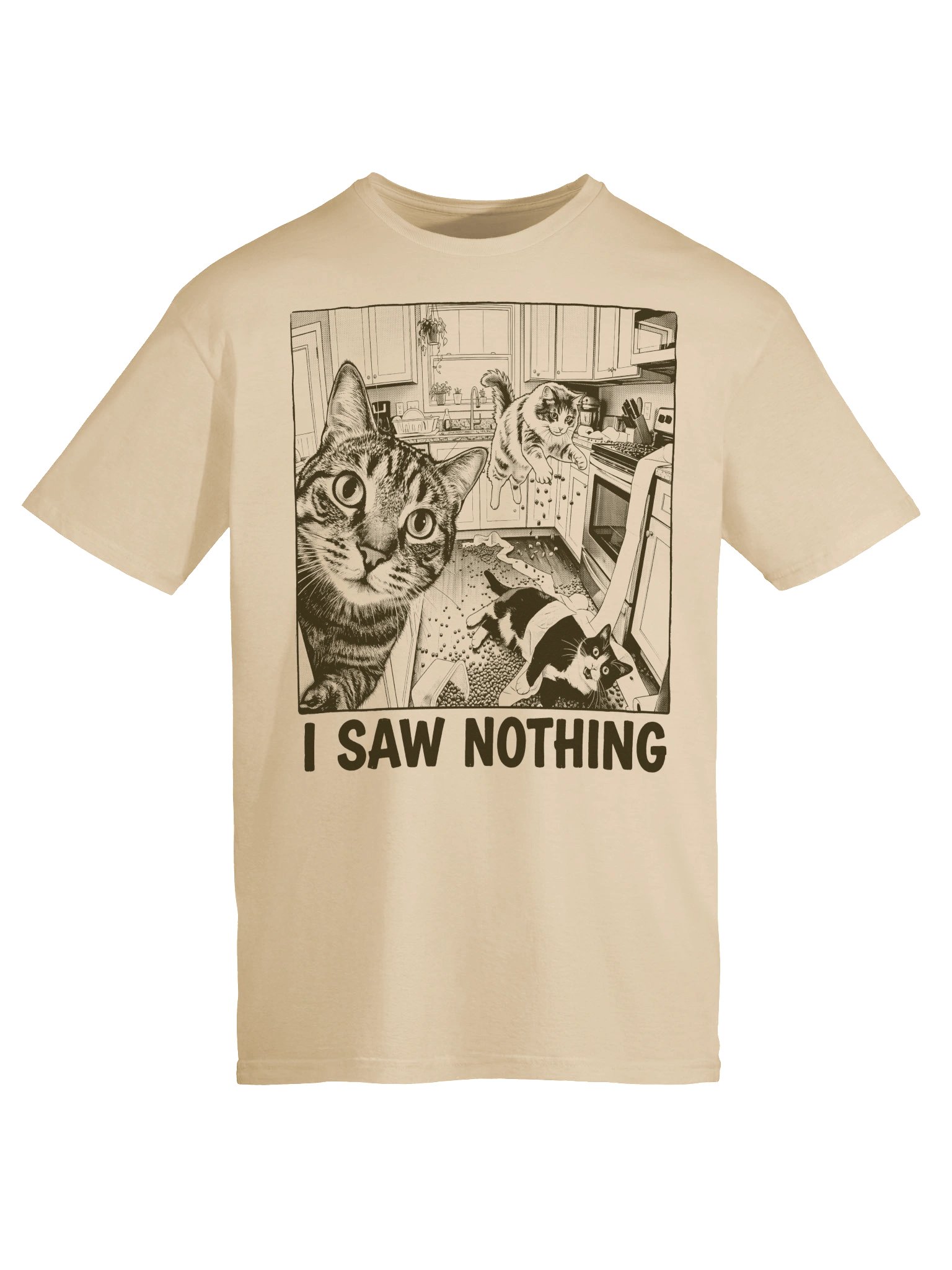 I Saw Nothing Cat T-Shirt product image (26)