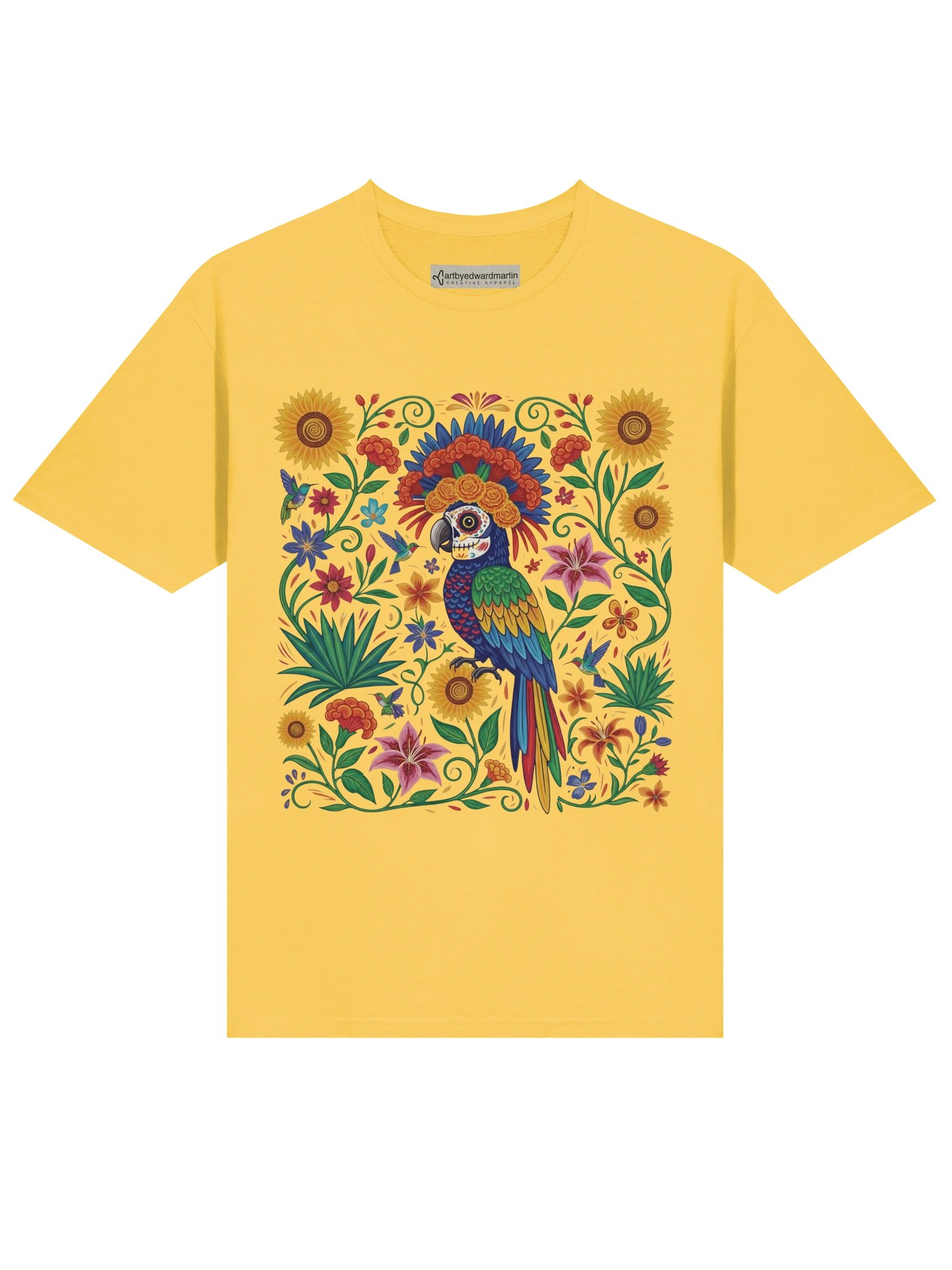 Parrot Dia de Muertos Unisex T-Shirt product image (172)