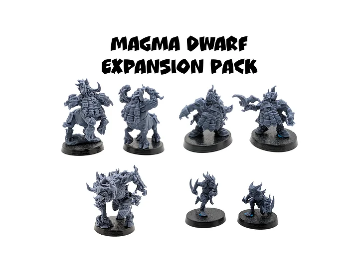 Magma Dwarf Expansion Pack - UGNI Miniatures product image (1)