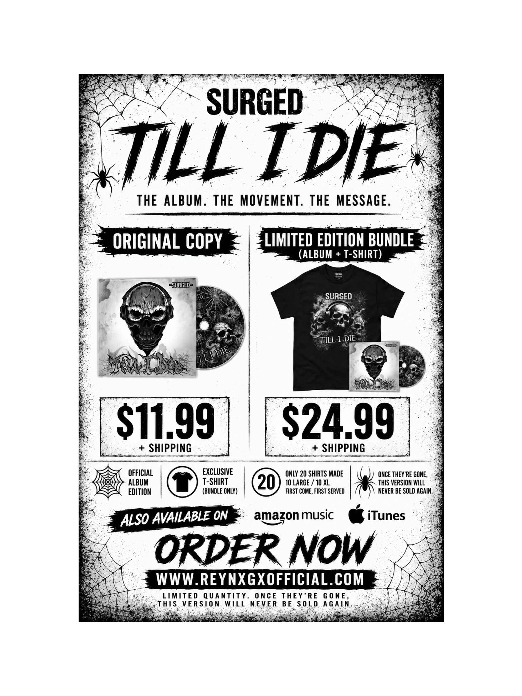Till I Die (Signed Album + T Shirt + DL) product image (5)