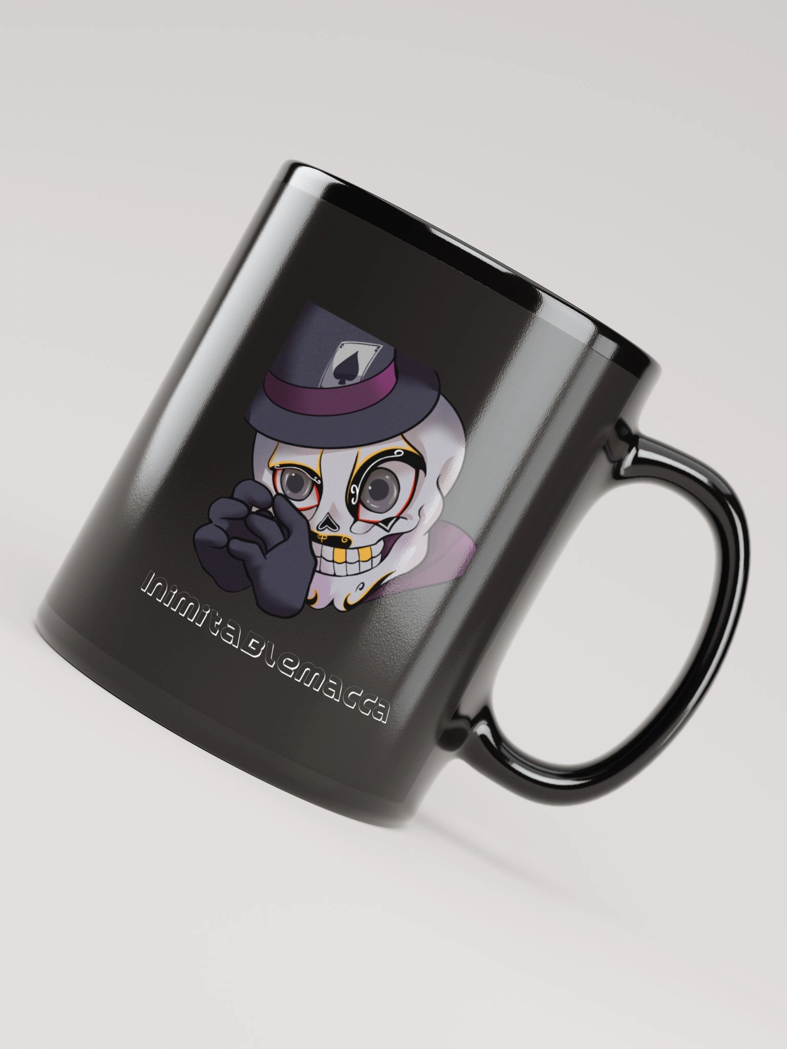 Macca's Ban and sus emote on black mug product image (7)