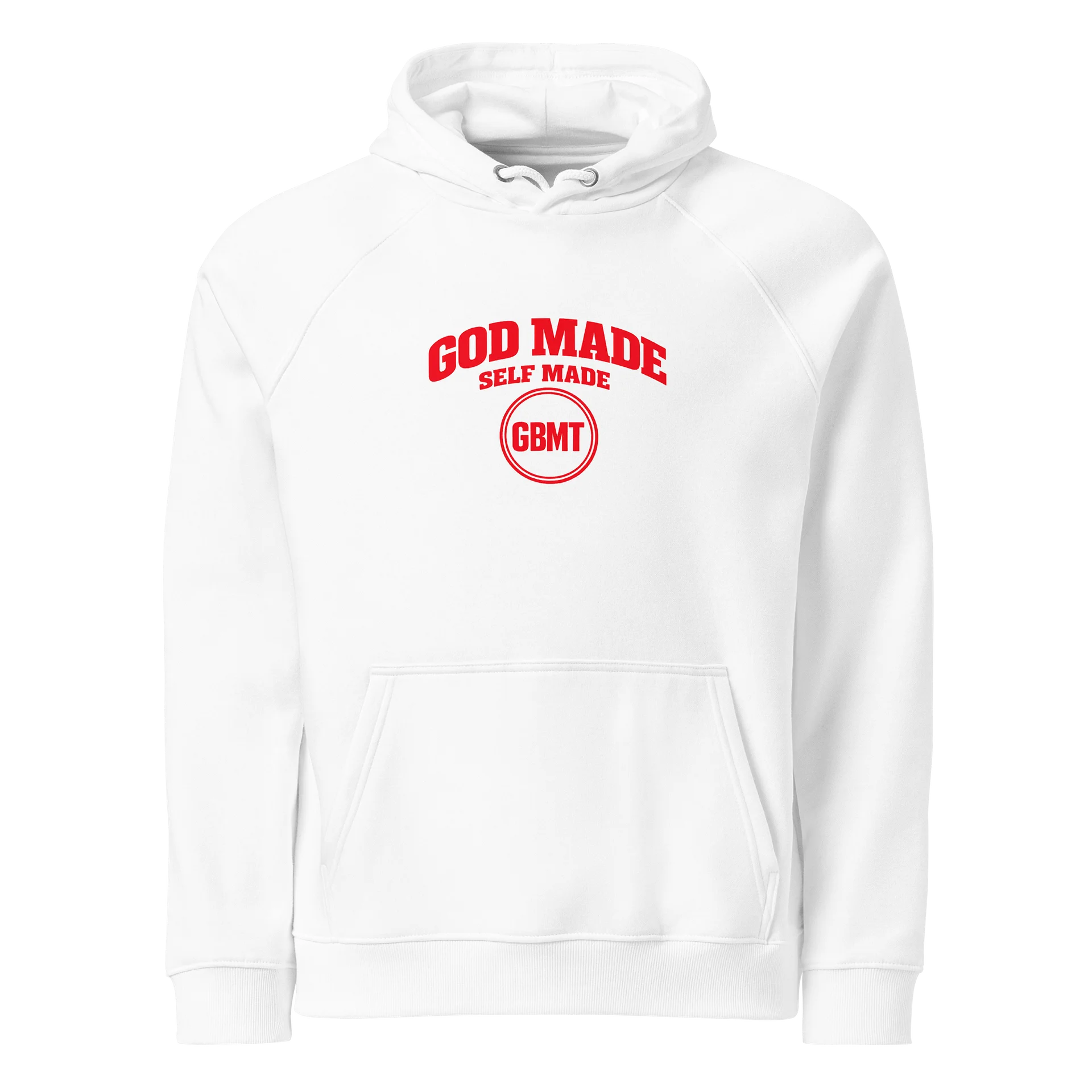 God Made, Self Made Hoodie — White product image (1)
