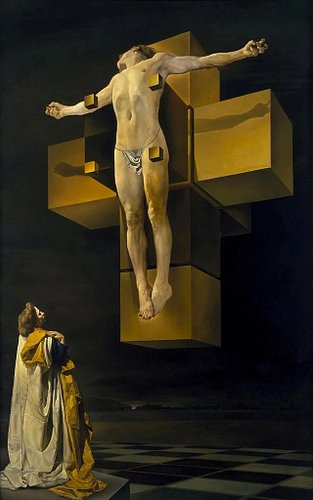 “CRUCIFIXIÓN (CORPUS HYPERCUBIS)”, oil painting by the immortal Salvador Dalí. 

Blending religion, science and spirituality,...
