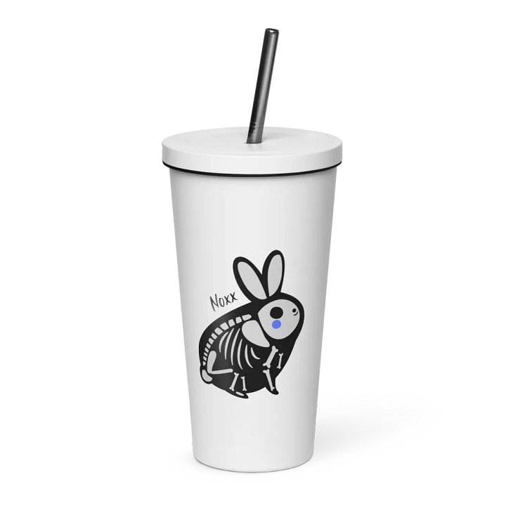 Doom Bunny- Lidded Tumbler with straw product image (1)
