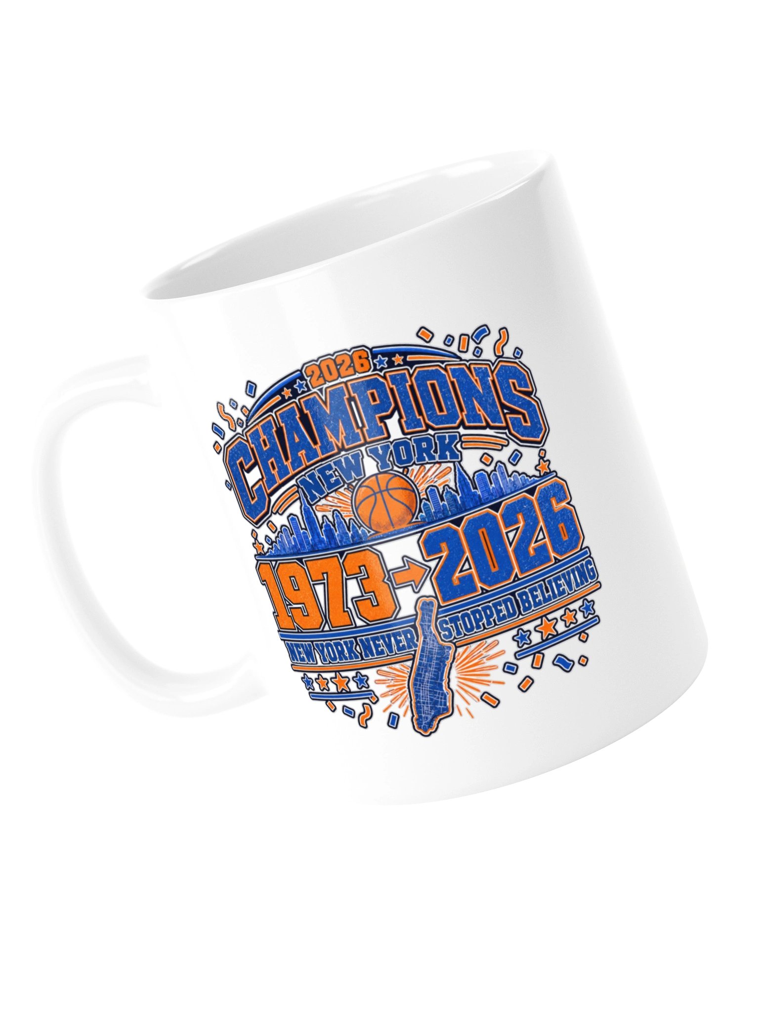 Champions 1973 → 2026: New York Basketball Champions - Mug product image (15)