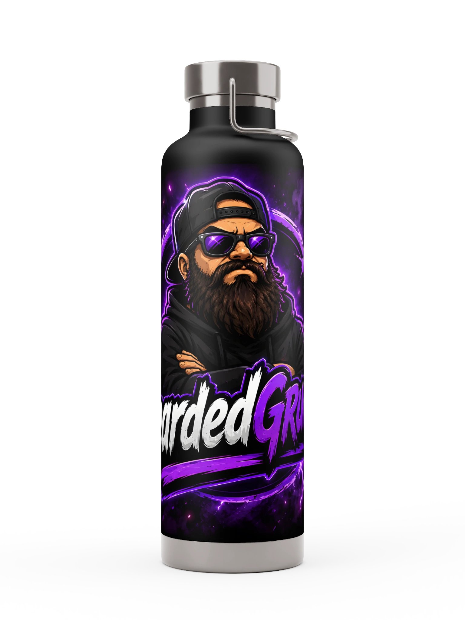 Bearded Grumpy Electric Logo Bottle product image (1)
