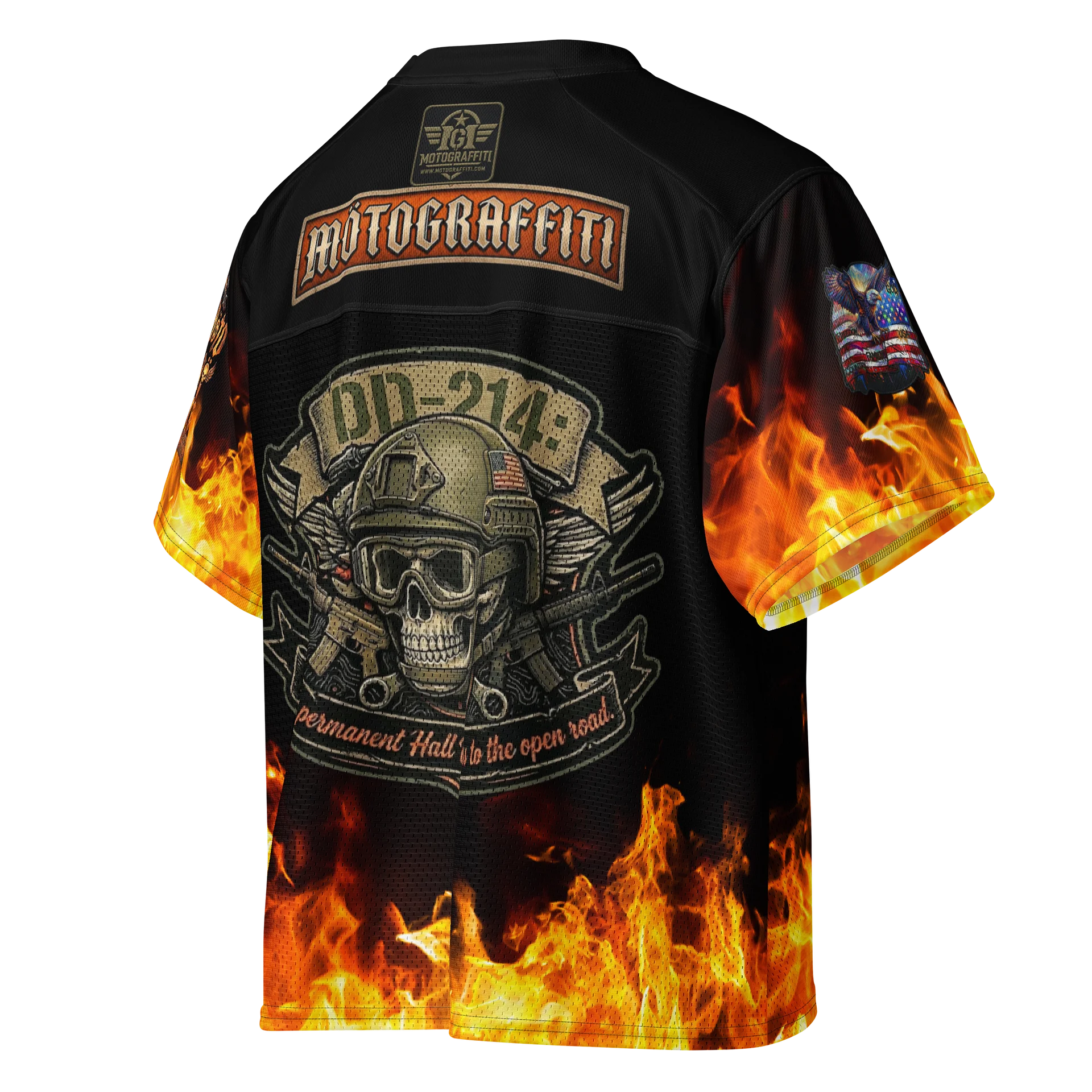 MötoGraffitti DD214 Football Jersey product image (4)