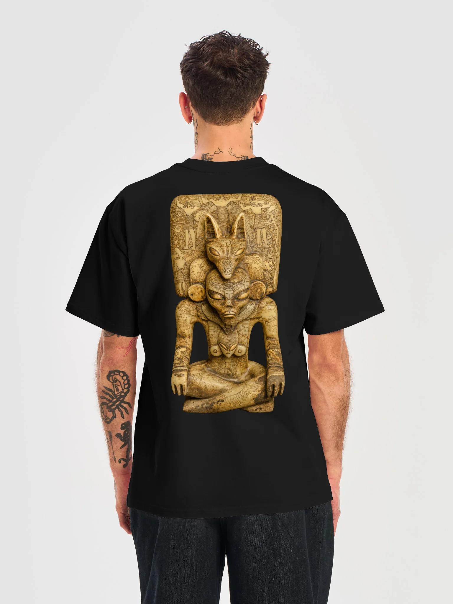 Alien Carvings Anubis Authority Premium T-Shirt product image (6)