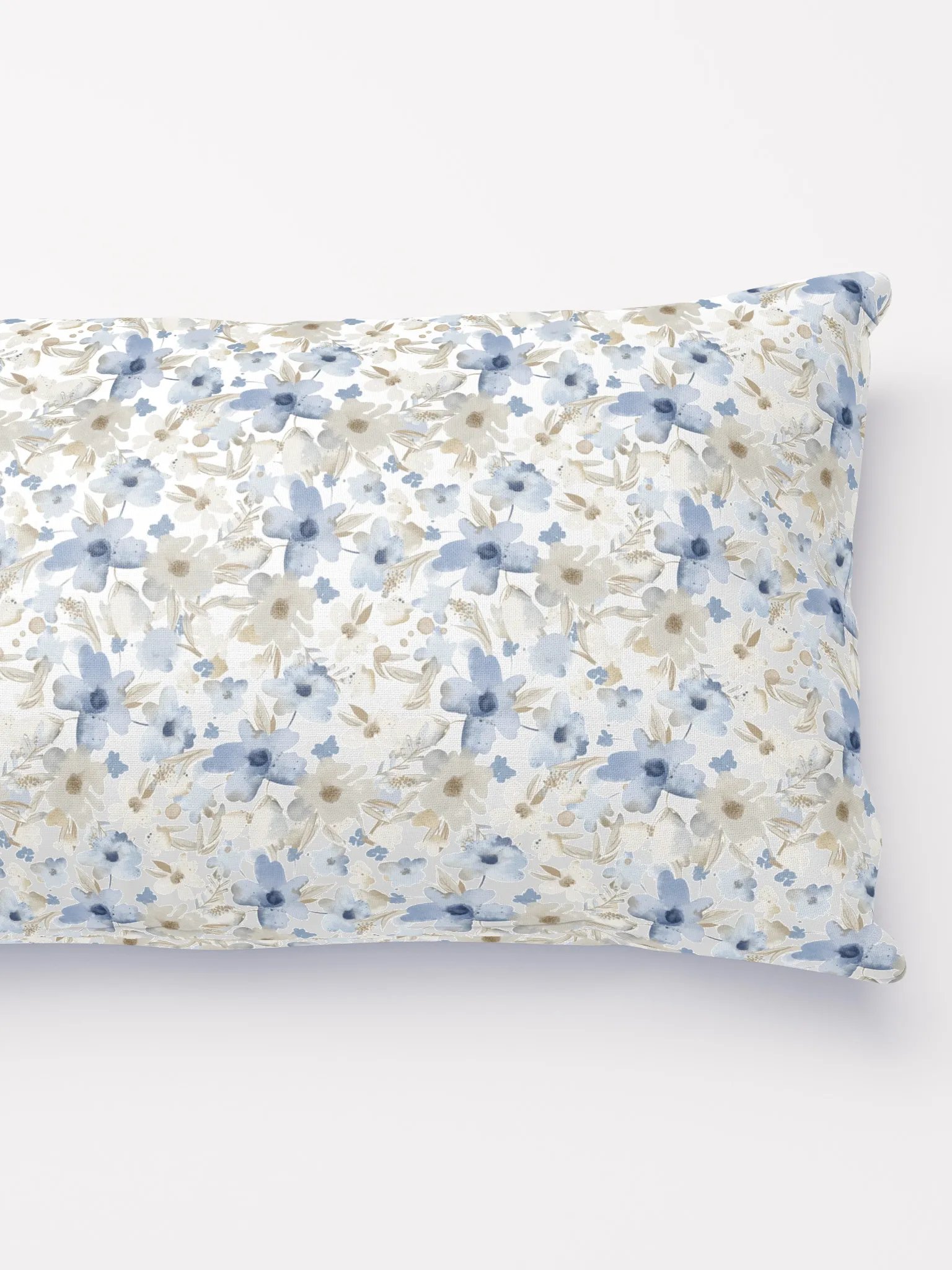Blue Grey Flowers Basic Pillow product image (4)
