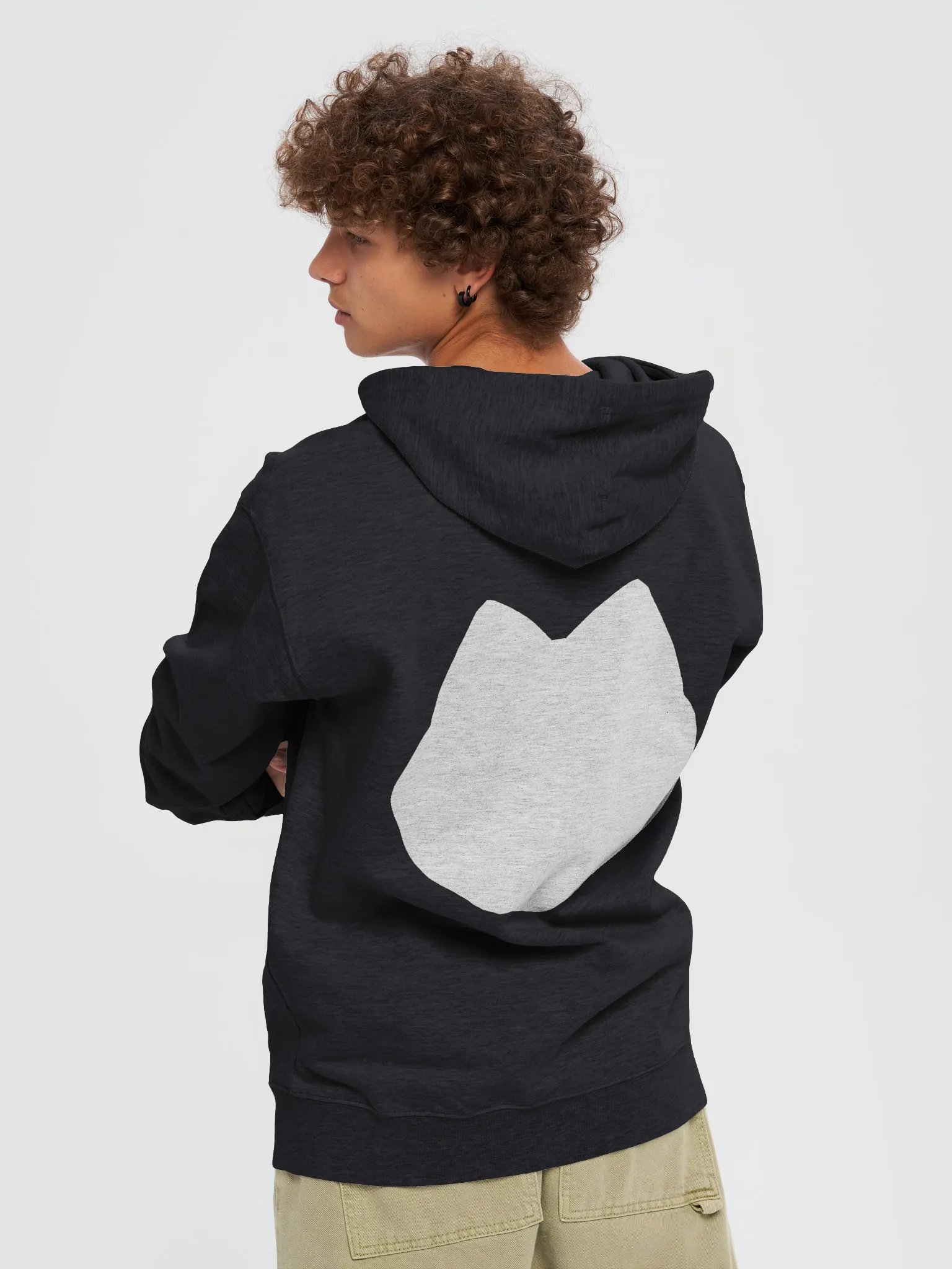 White Logo Zip Up Hoodie product image (6)