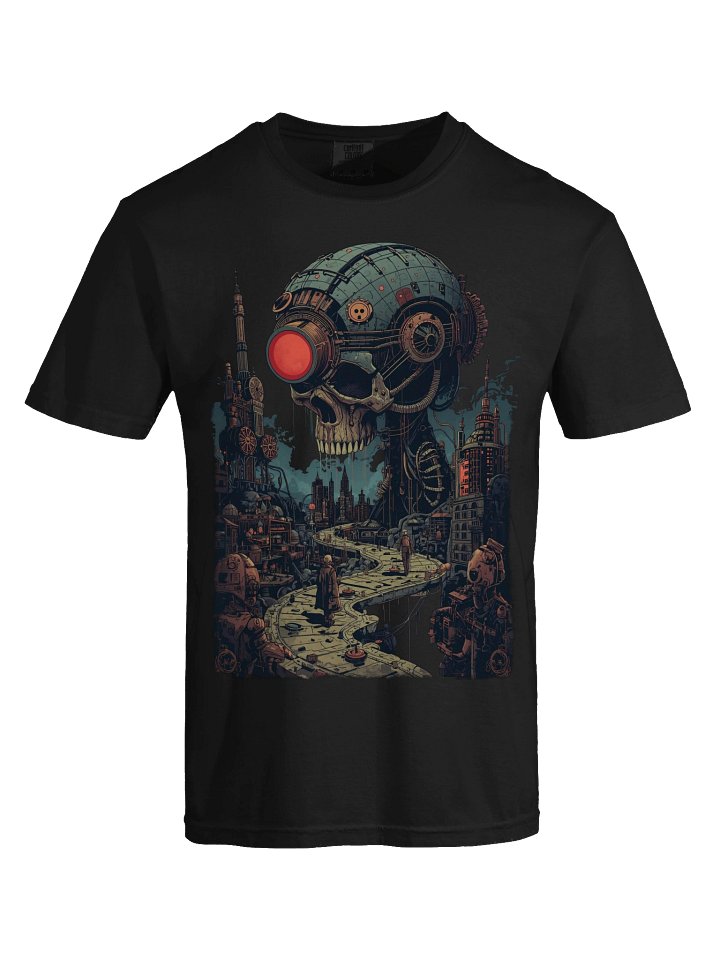 Cyberpunk Skull City Heavyweight T-Shirt product image (2)