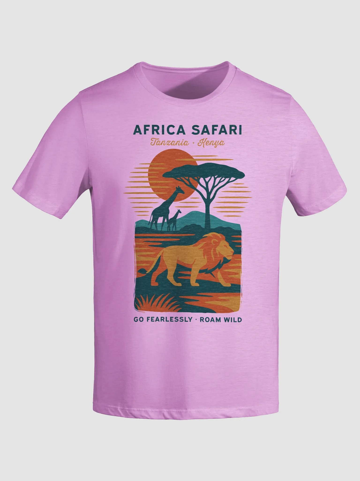 Safari Sunset – Women’s Relaxed Fit Tee product image (1)