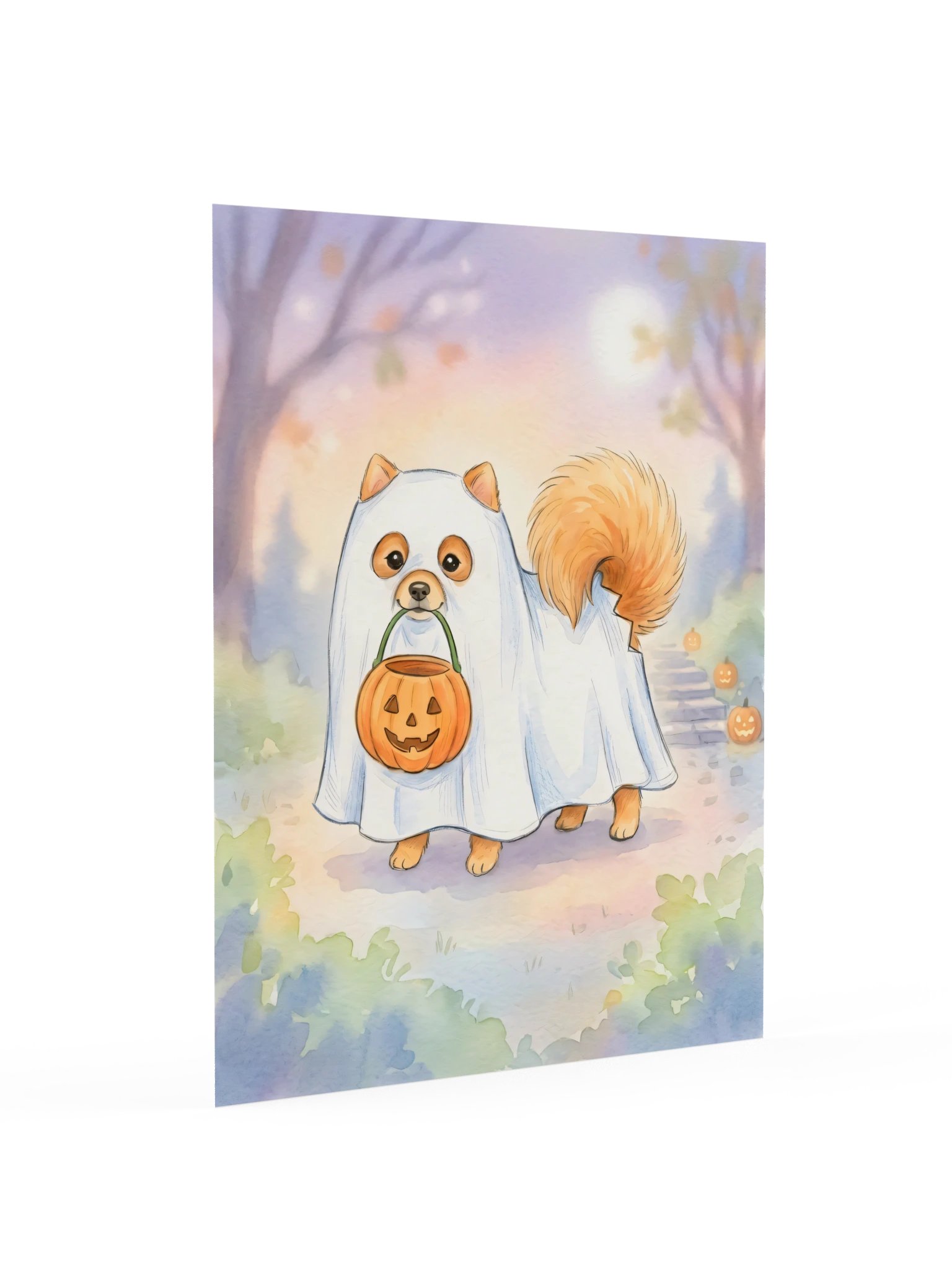 Little Ghost Pomeranian Poster product image (16)
