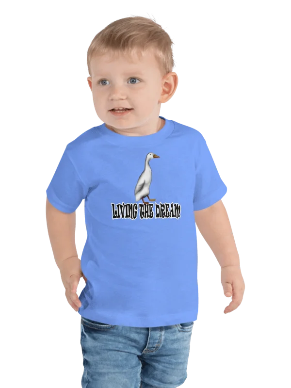 Duck "LIVING THE DREAM", Toddler T-Shirt - Bella+Canvas product image (3)