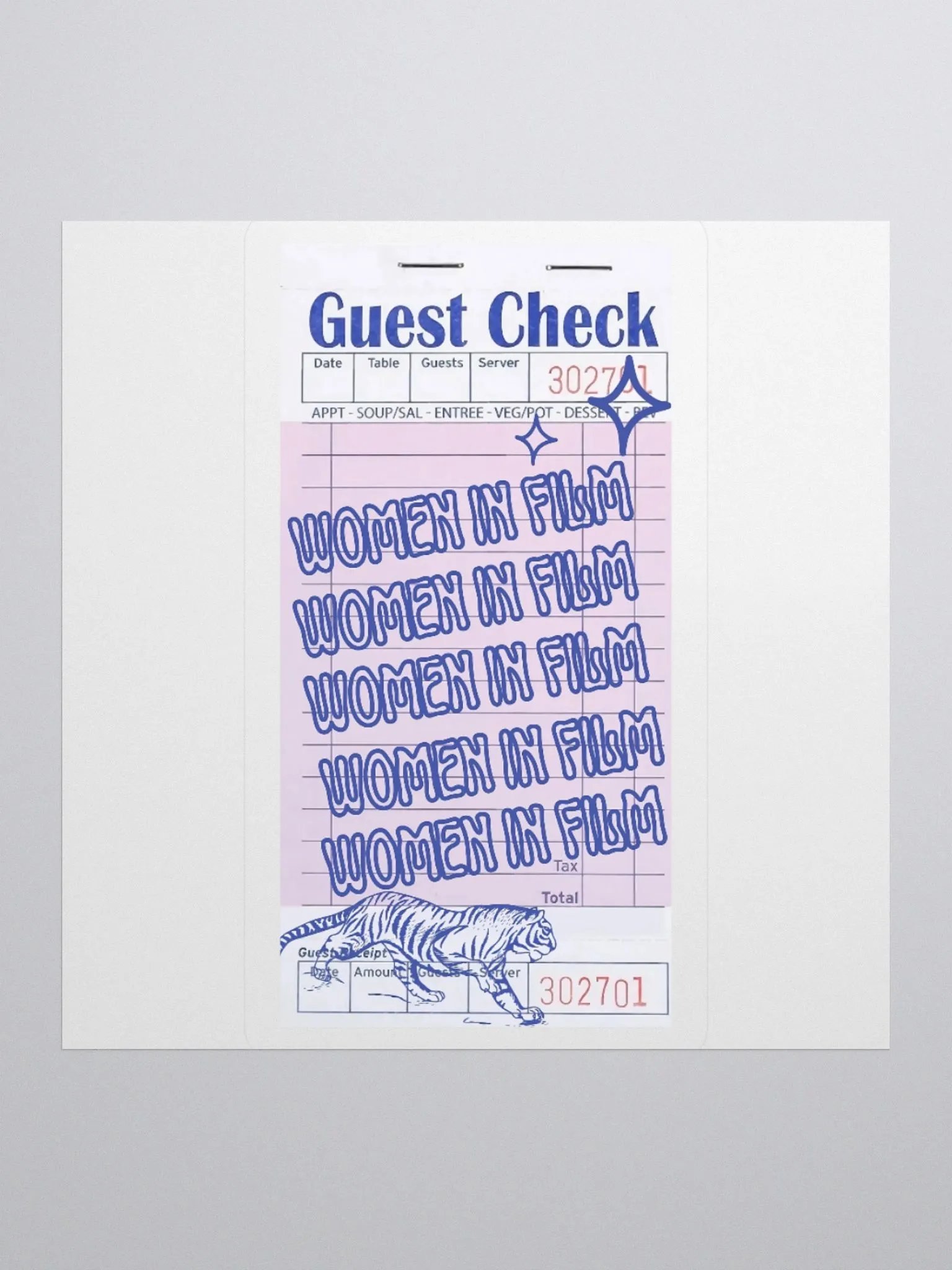 WIF GUEST CHECK Sticker product image (3)