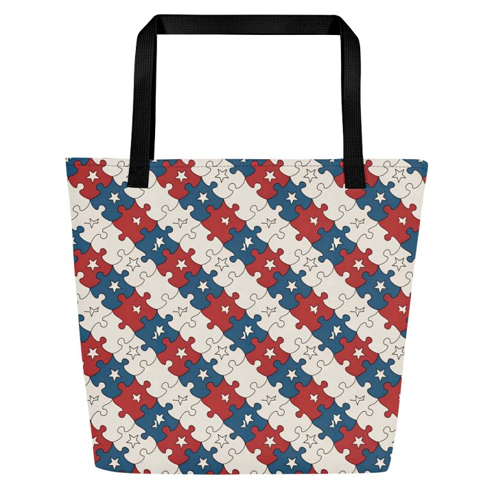 Patriotic Puzzle Tote Bag product image (1)