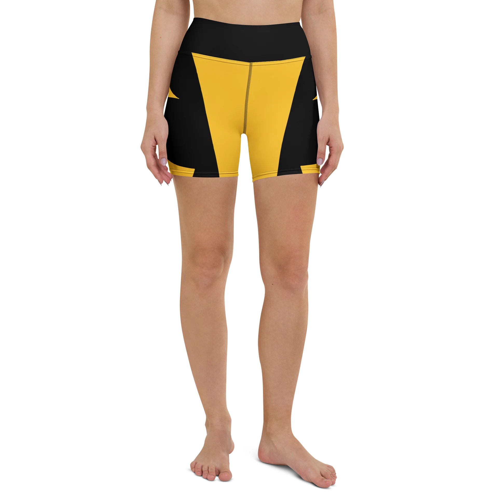 HB Script Yoga Shorts Gold product image (2)