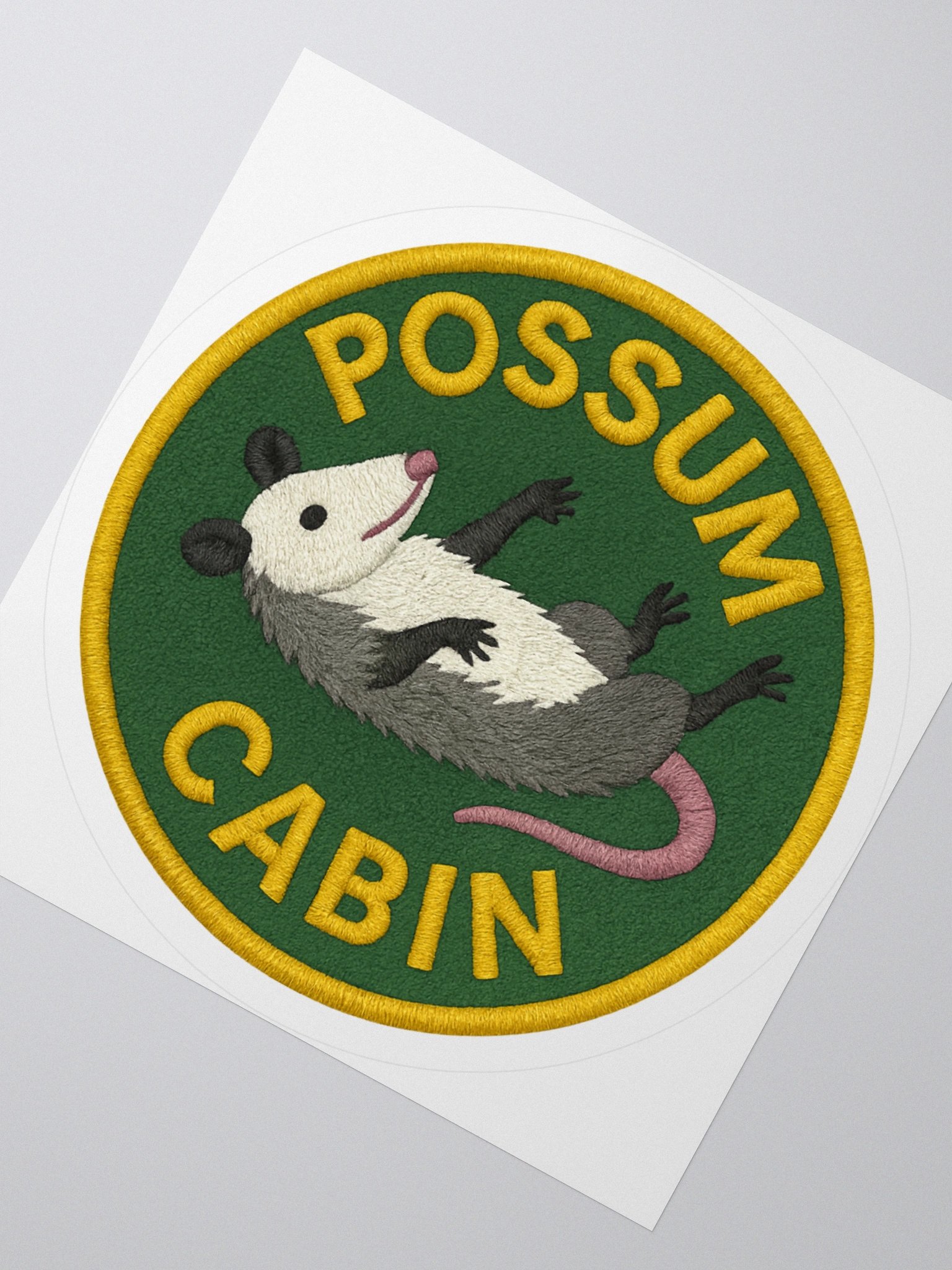 POSSUM CABIN BADGE STICKER product image (4)