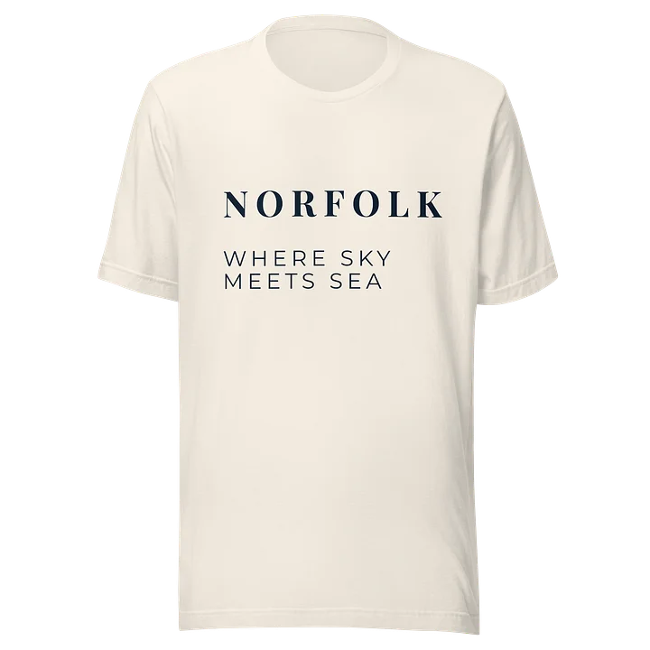 Norfolk Where Sky Meets Sea T-Shirt | Norfolk Coast Lifestyle Clothing product image (1)