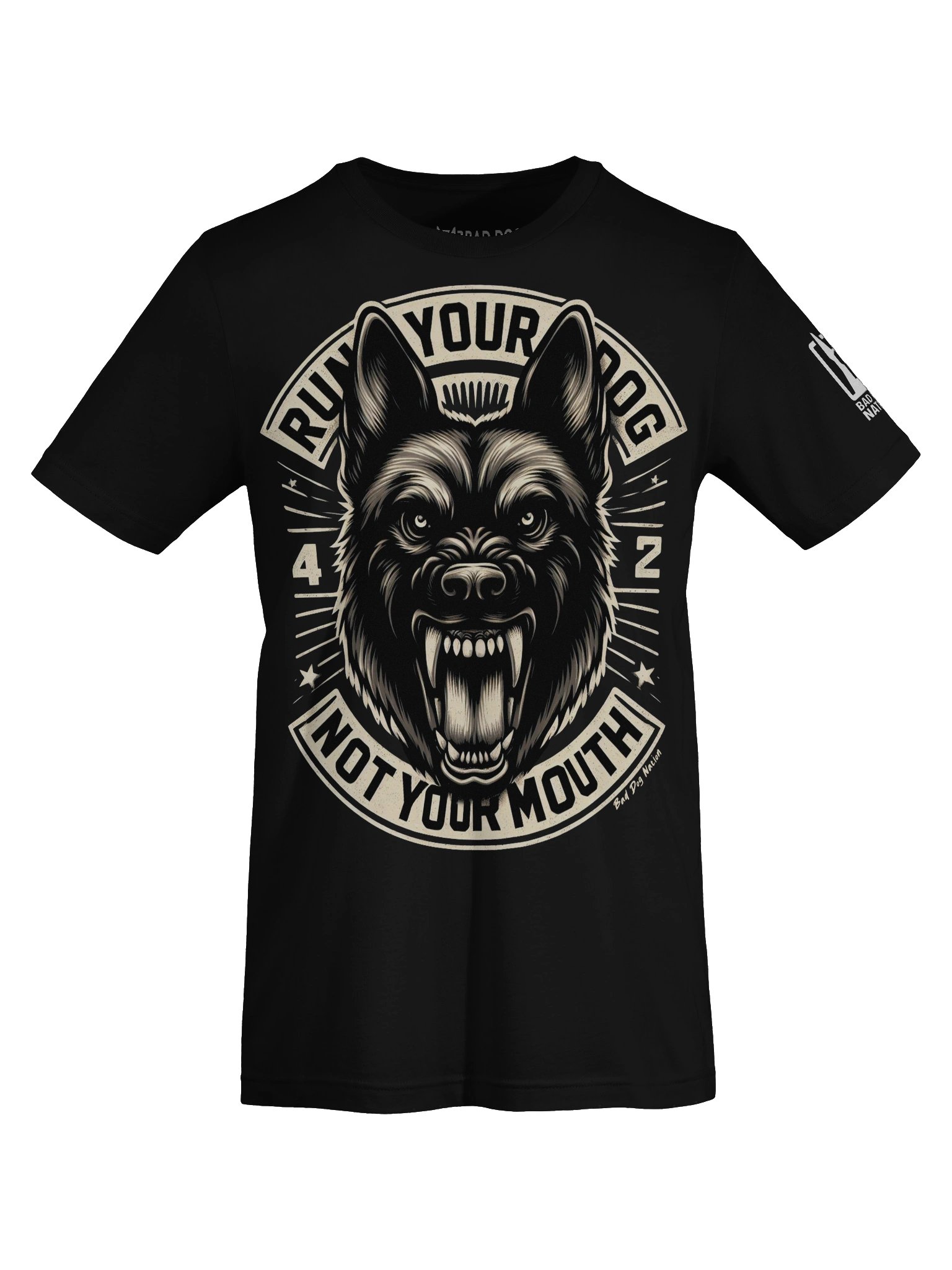 Run Your Dog Not Your Mouth - PREMIUM ADULT UNISEX T-SHIRT product image (1)