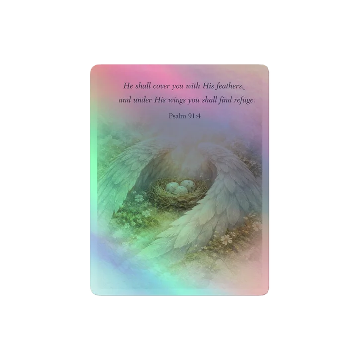 Psalm 91:4 Angel Wings Sticker Sheet product image (2)