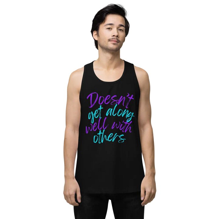Cinnaschick Doesn't Get Along Men's Tank product image (1)