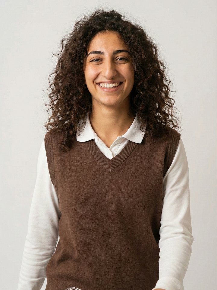 Brown Knitted V-Neck Vest product image (1)