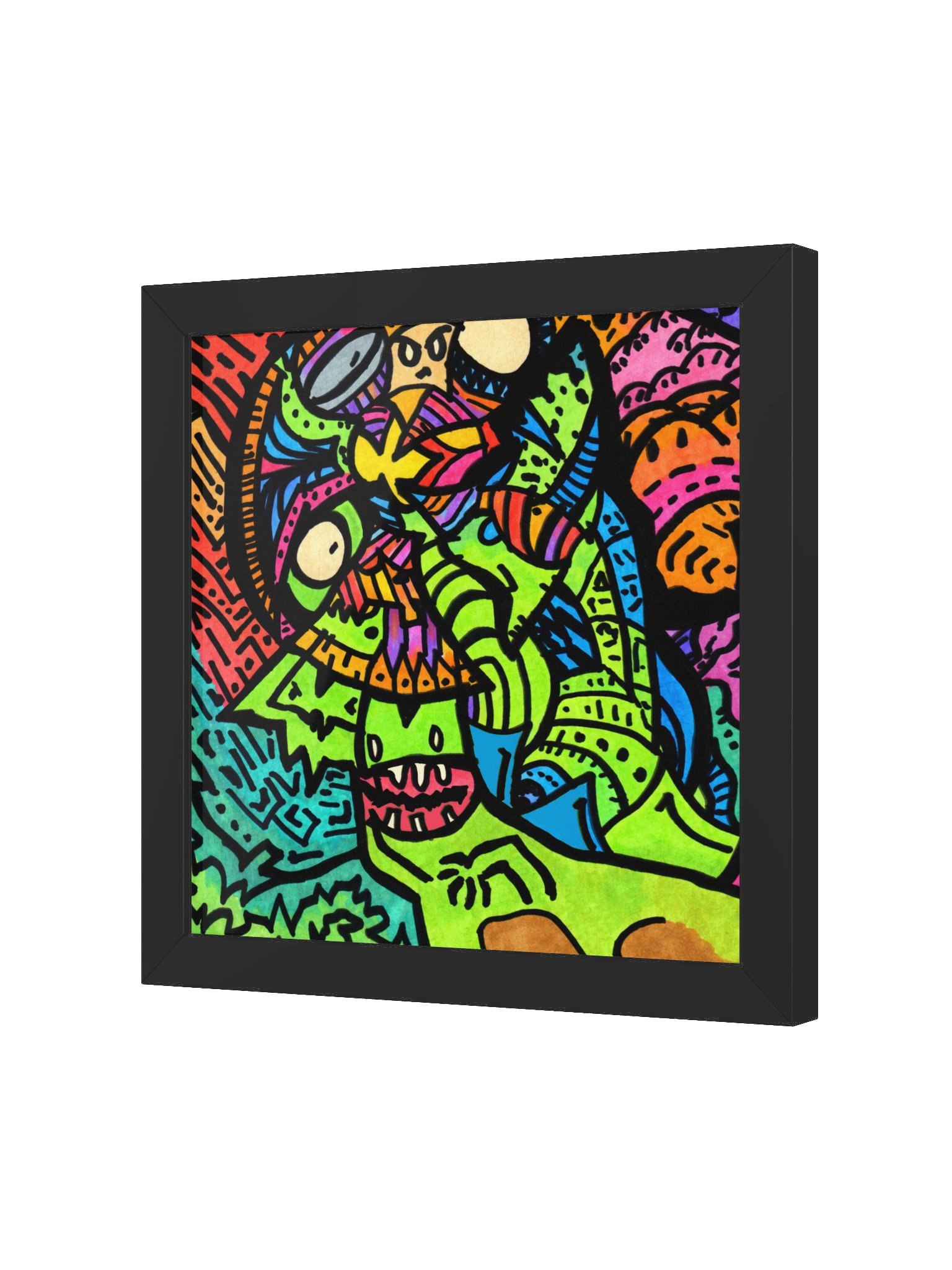 #32 There Goes the Dinosaurs - Framed Square product image (3)