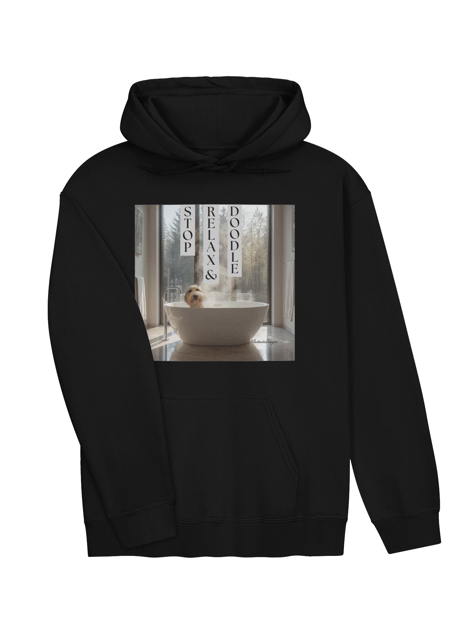 Stop, Relax & Doodle Dog Bathtub Hoodie product image (15)