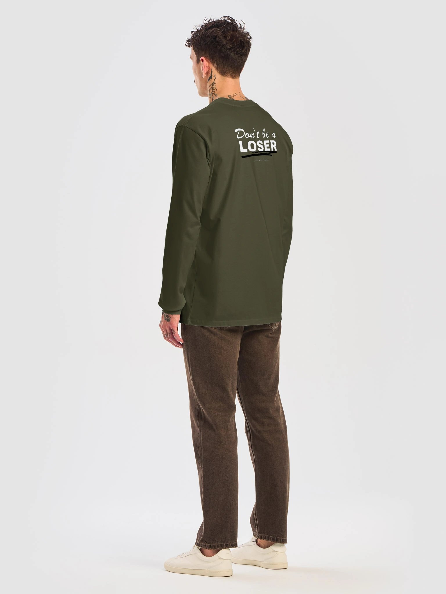 Unisex cotton Long sleeve (army green) product image (8)