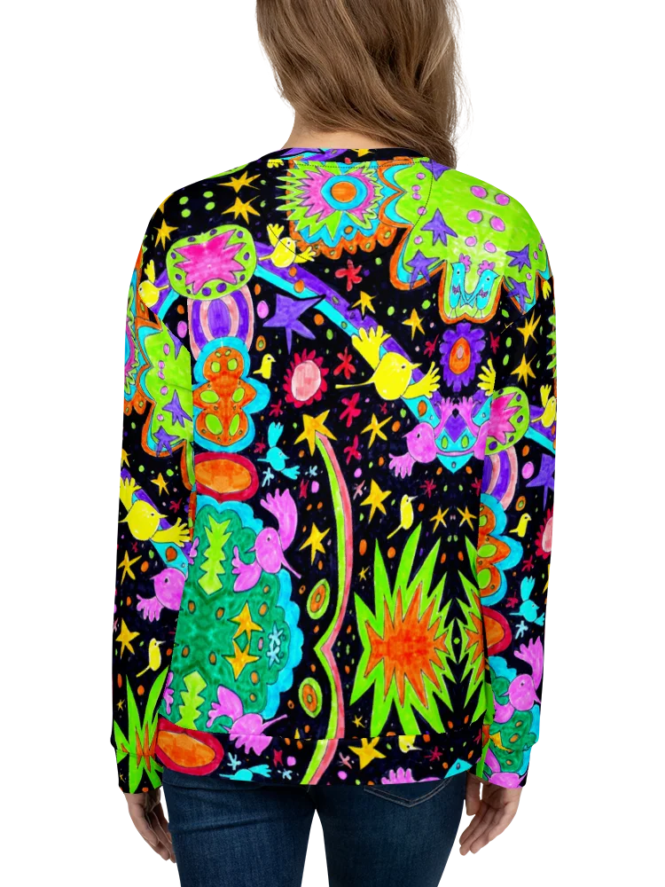 Abstract Cosmic Doodle Art Unisex Recycled Sweatshirt product image (11)